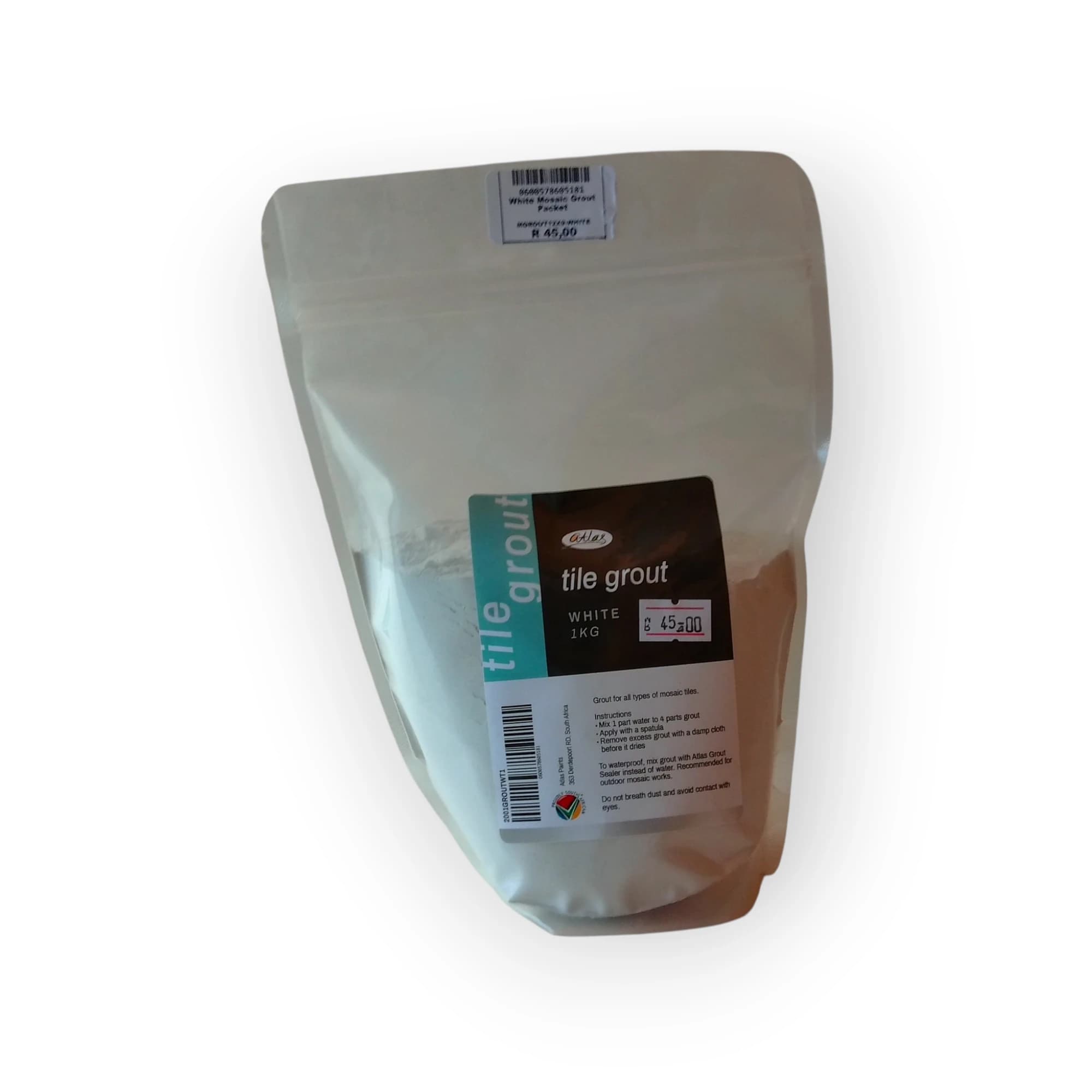 White Mosaic Grout Packet