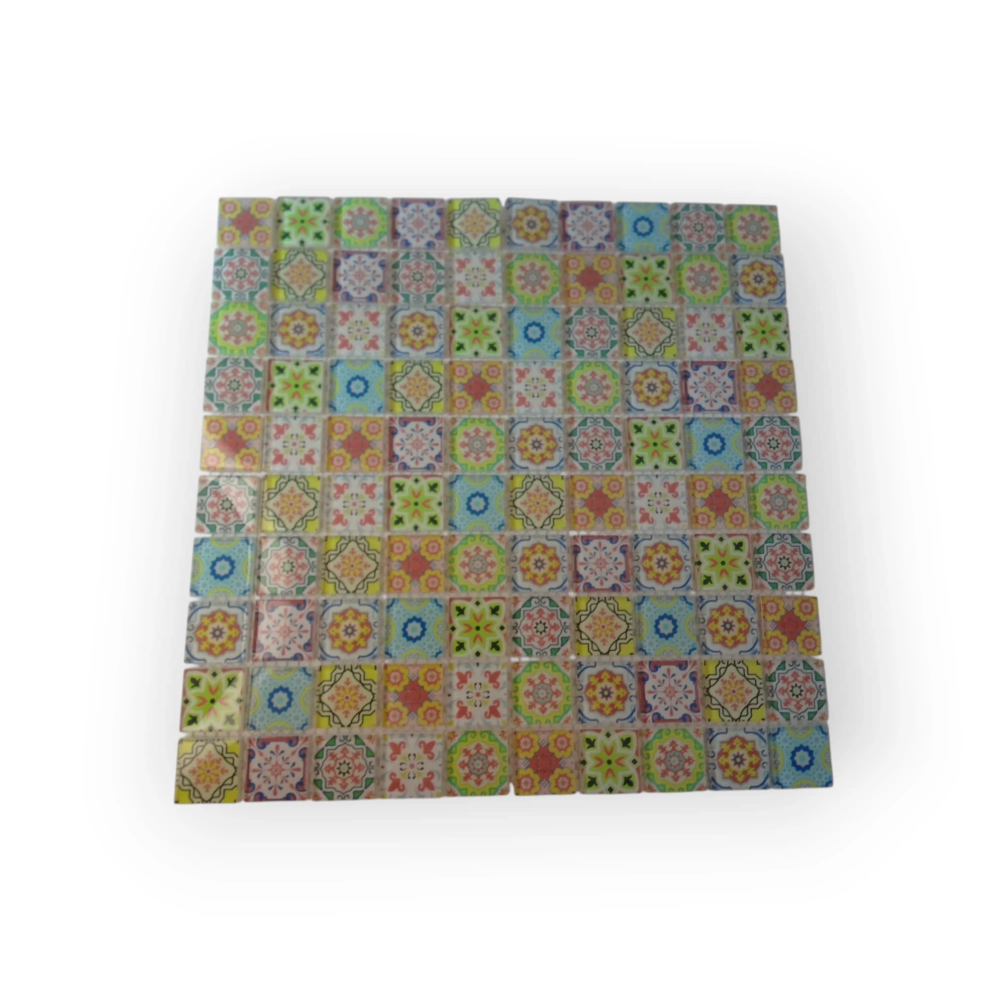 30x30 Sheet of Color Tea mosaic tiles