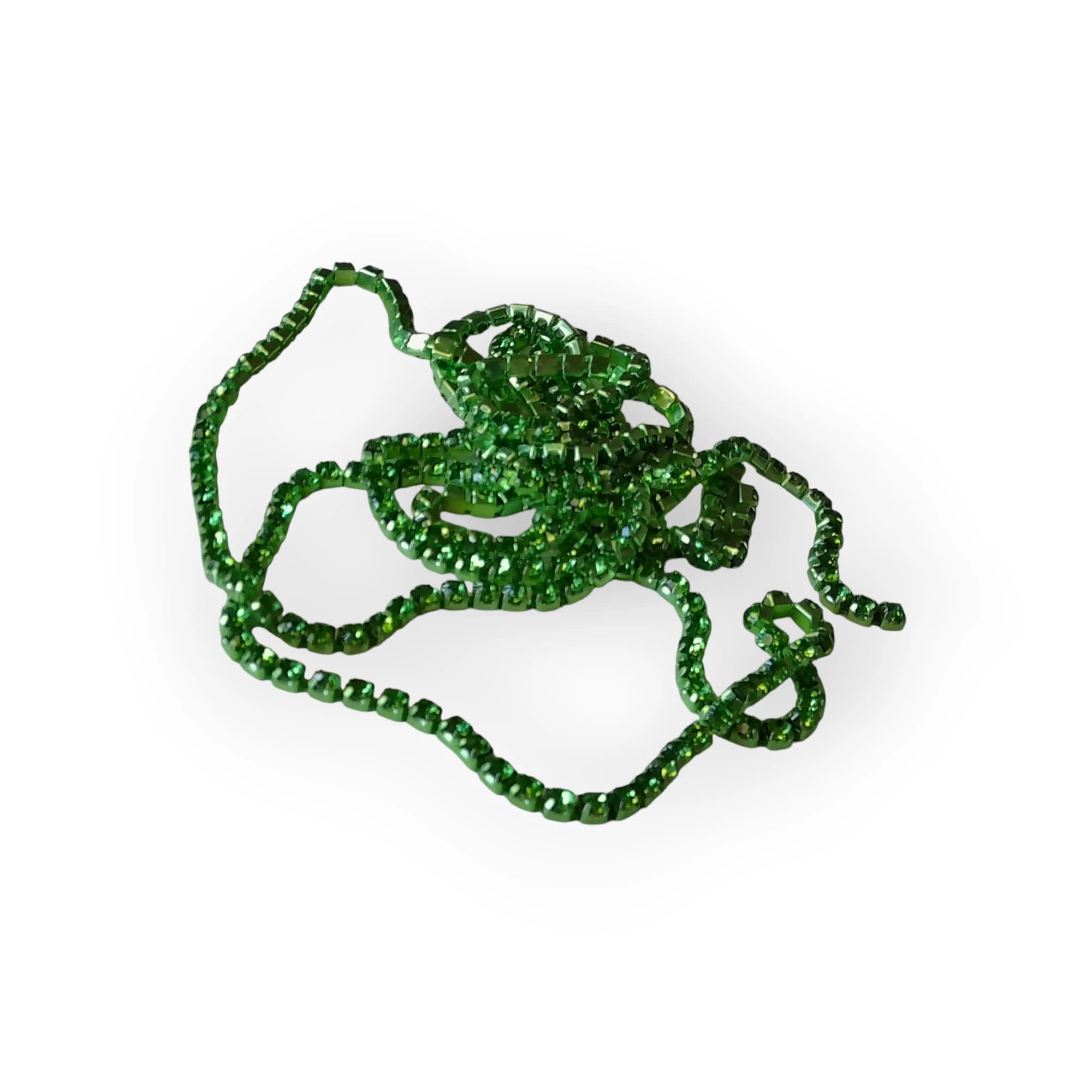Rhinestone Chain - green