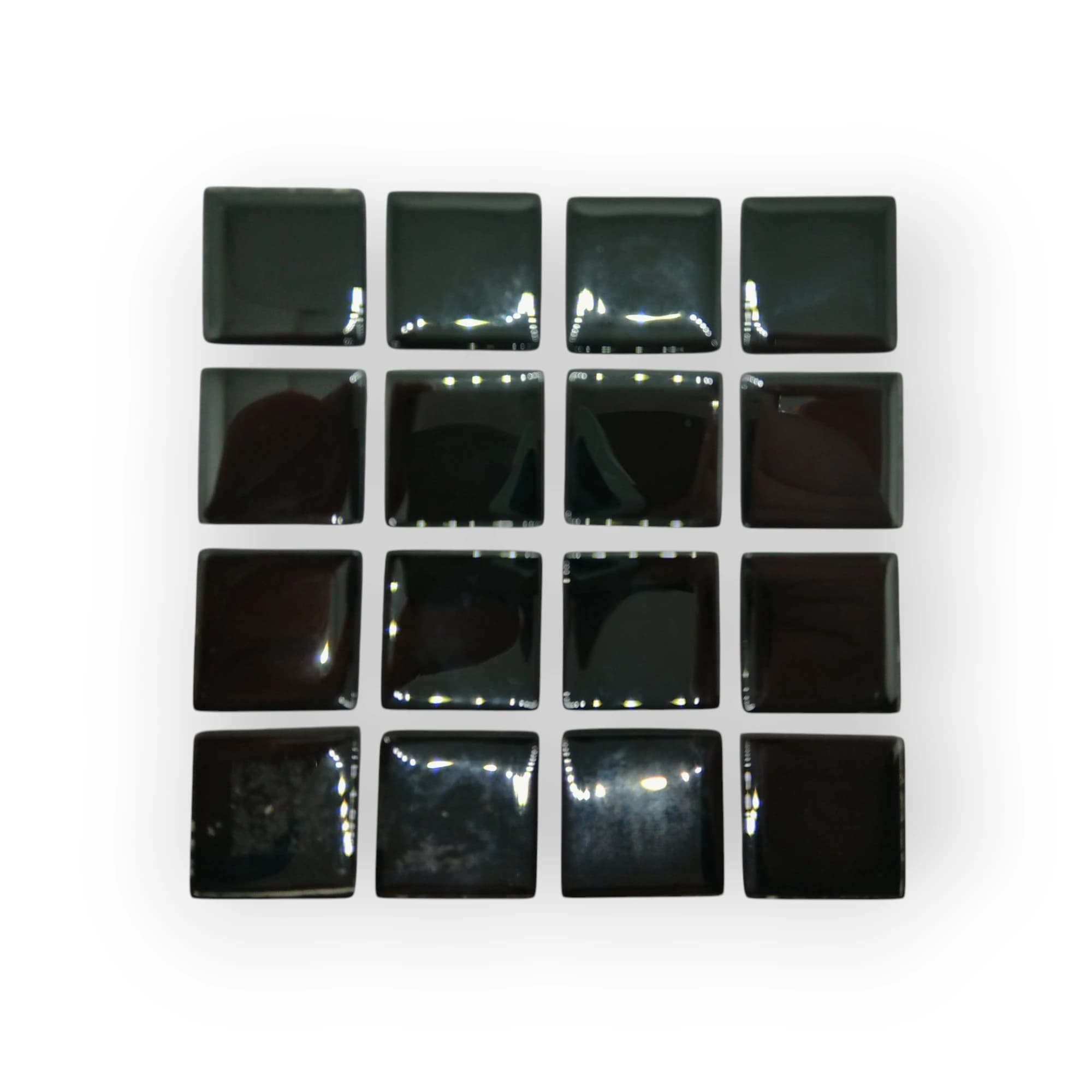 10x10 Sheet of Black mosaic tiles