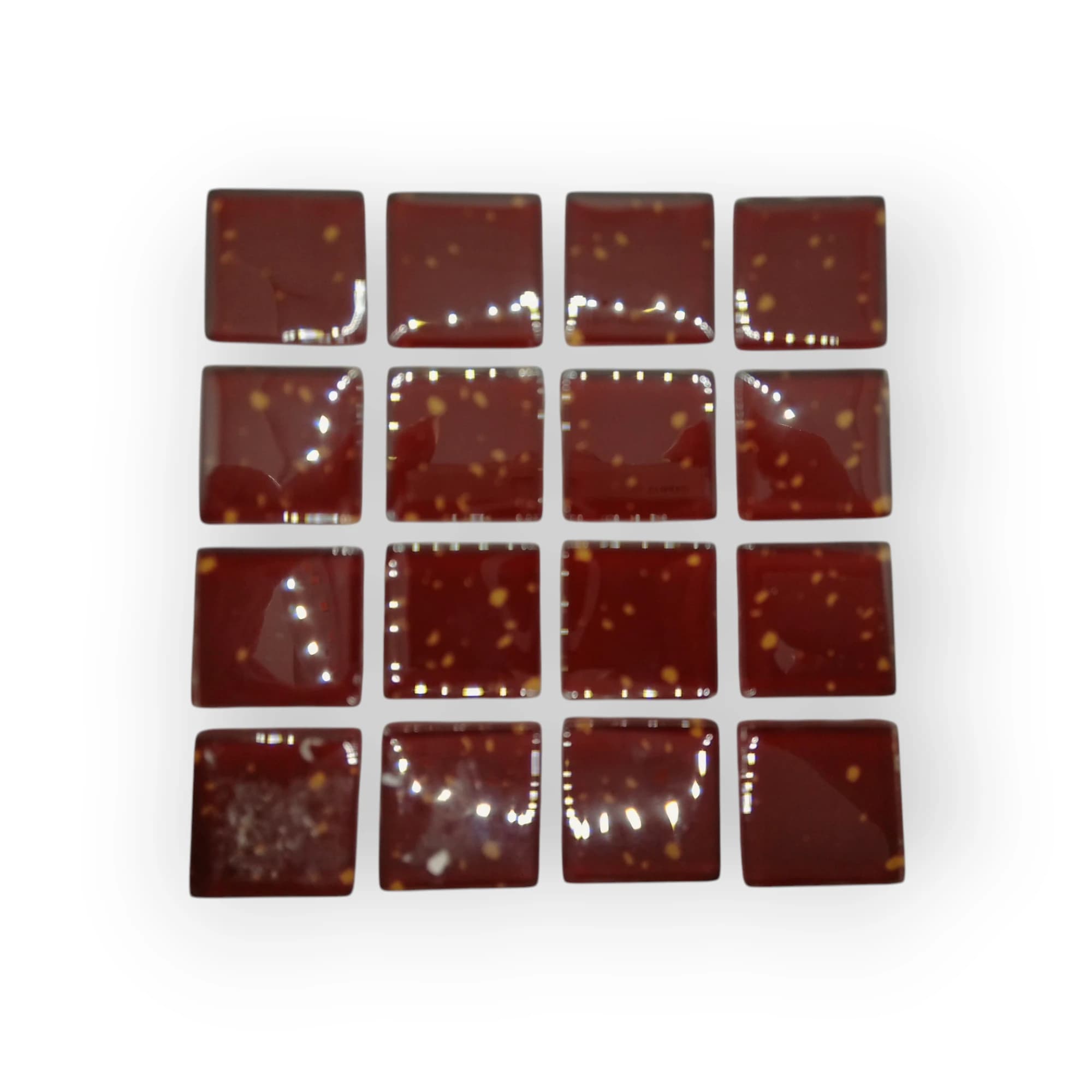 10x10 Sheet of FL Brown mosaic tiles