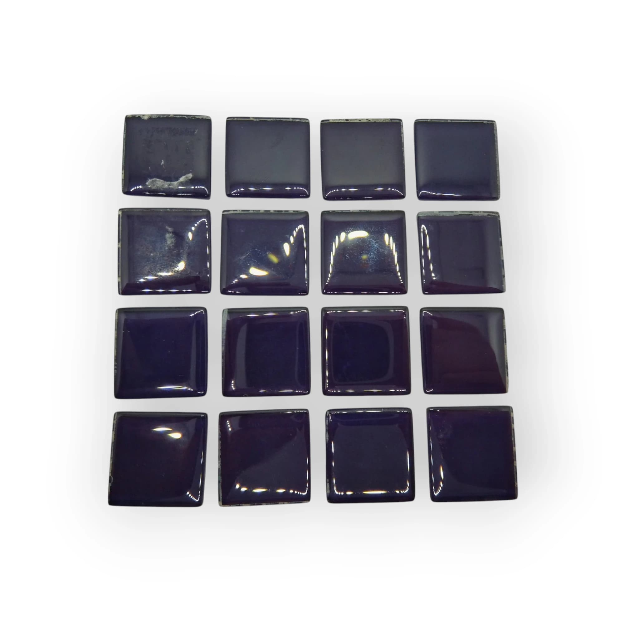 10x10 Sheet of Deep Purple mosaic tiles