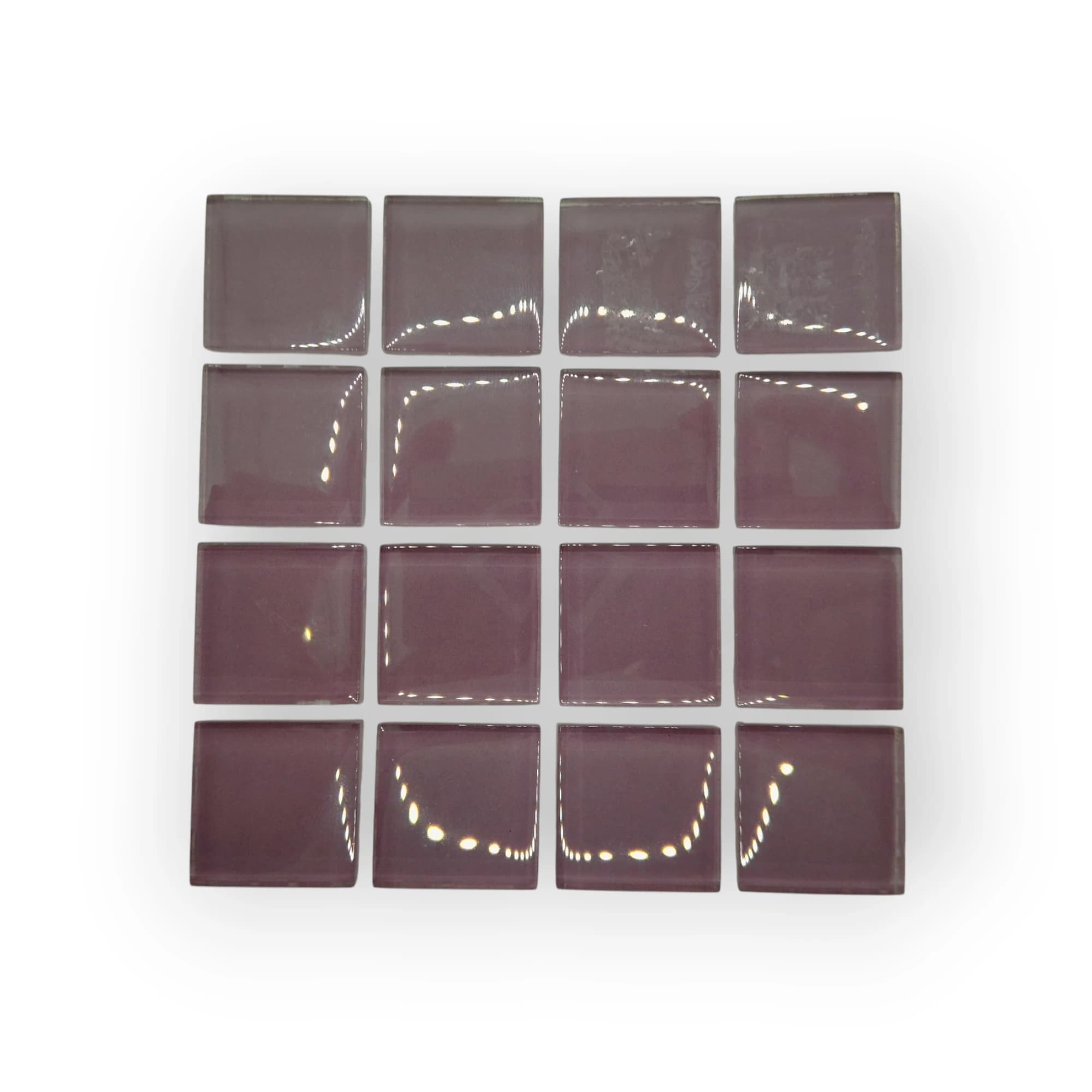 10x10 Sheet of Mauve mosaic tiles