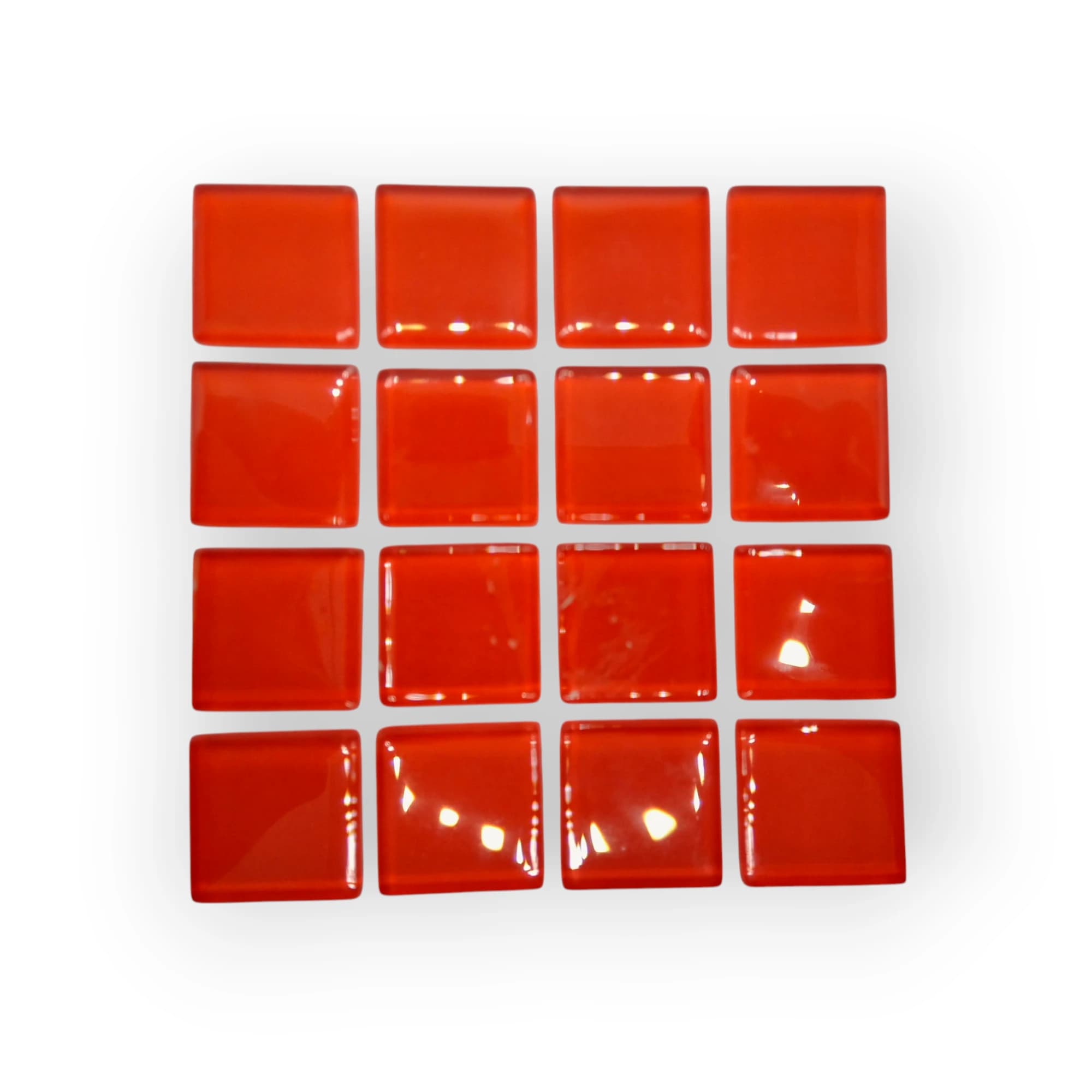 10x10 Sheet of Orange mosaic tiles