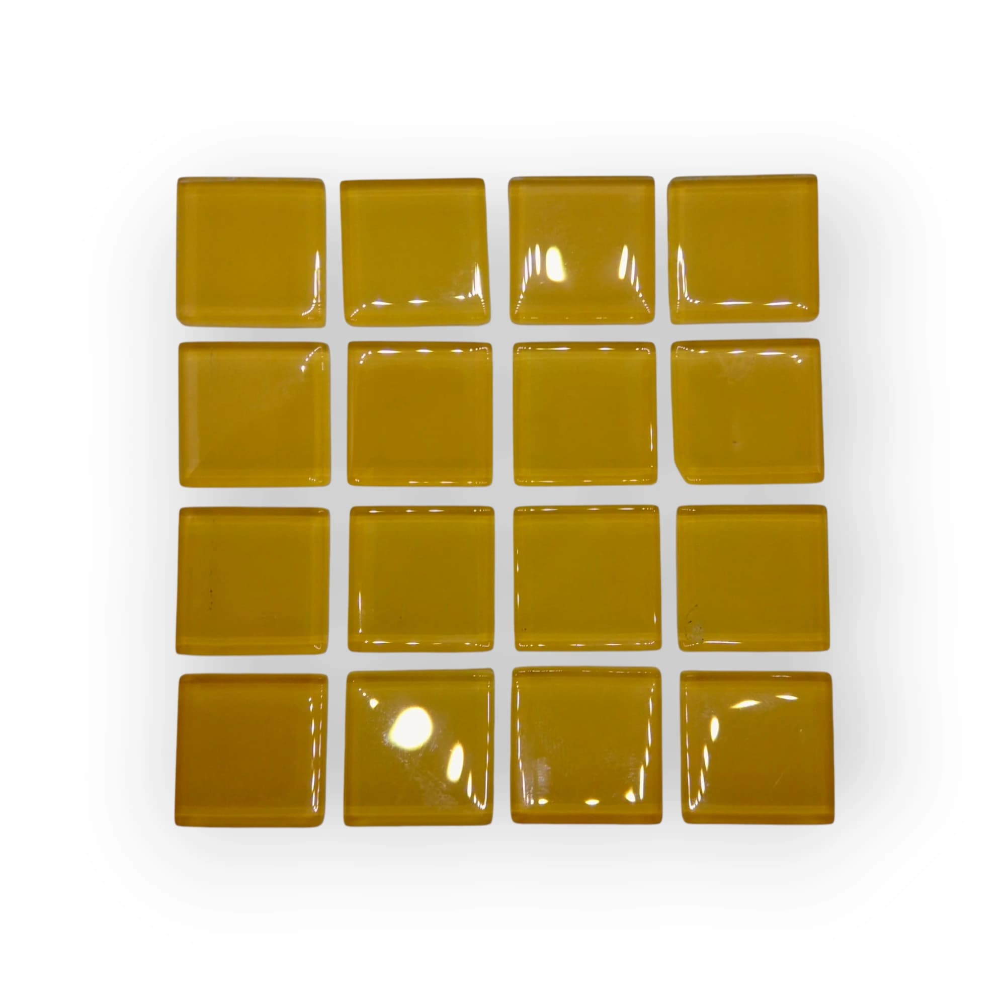 10x10 Sheet of Yellow mosaic tiles