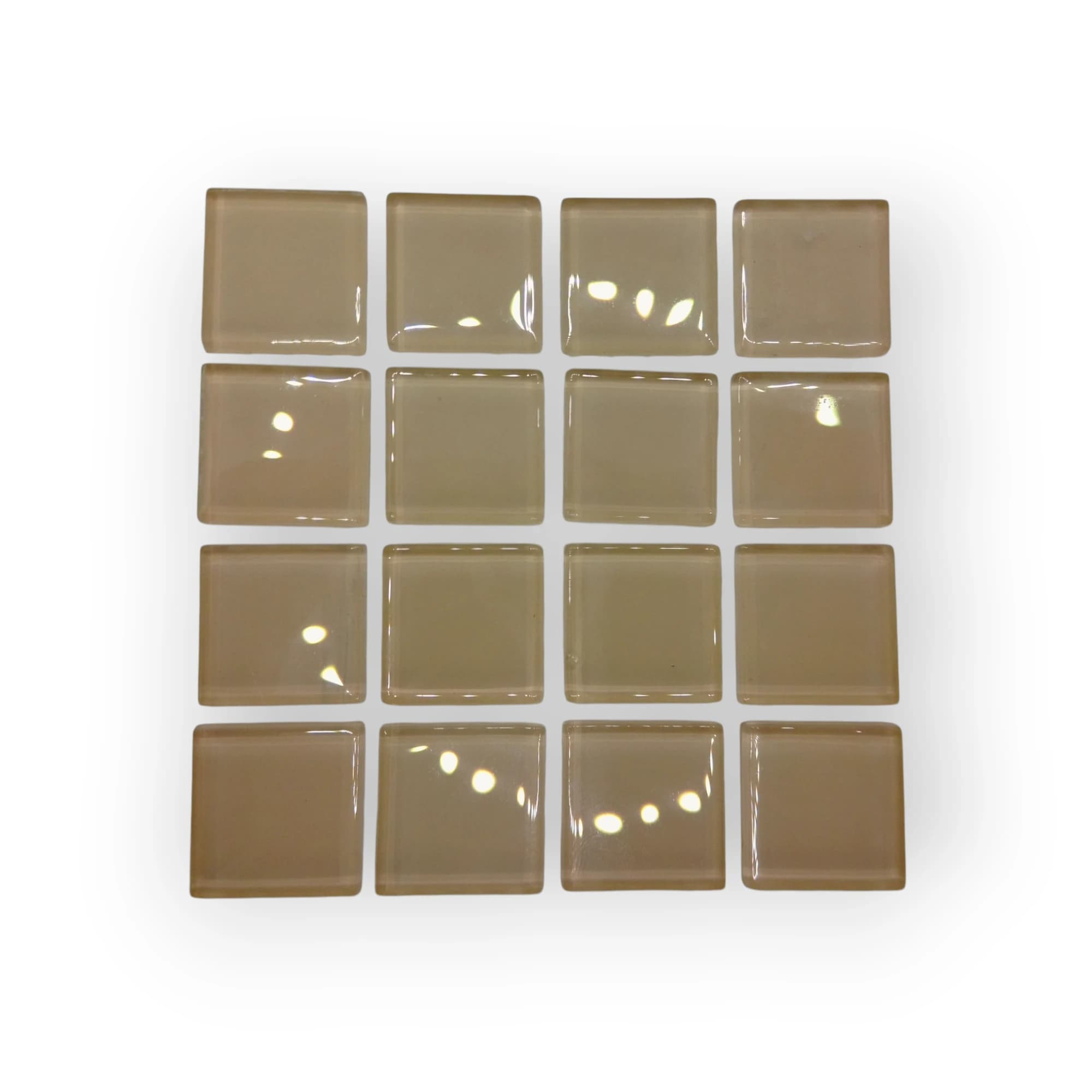 10x10 Sheet of Ivory mosaic tiles