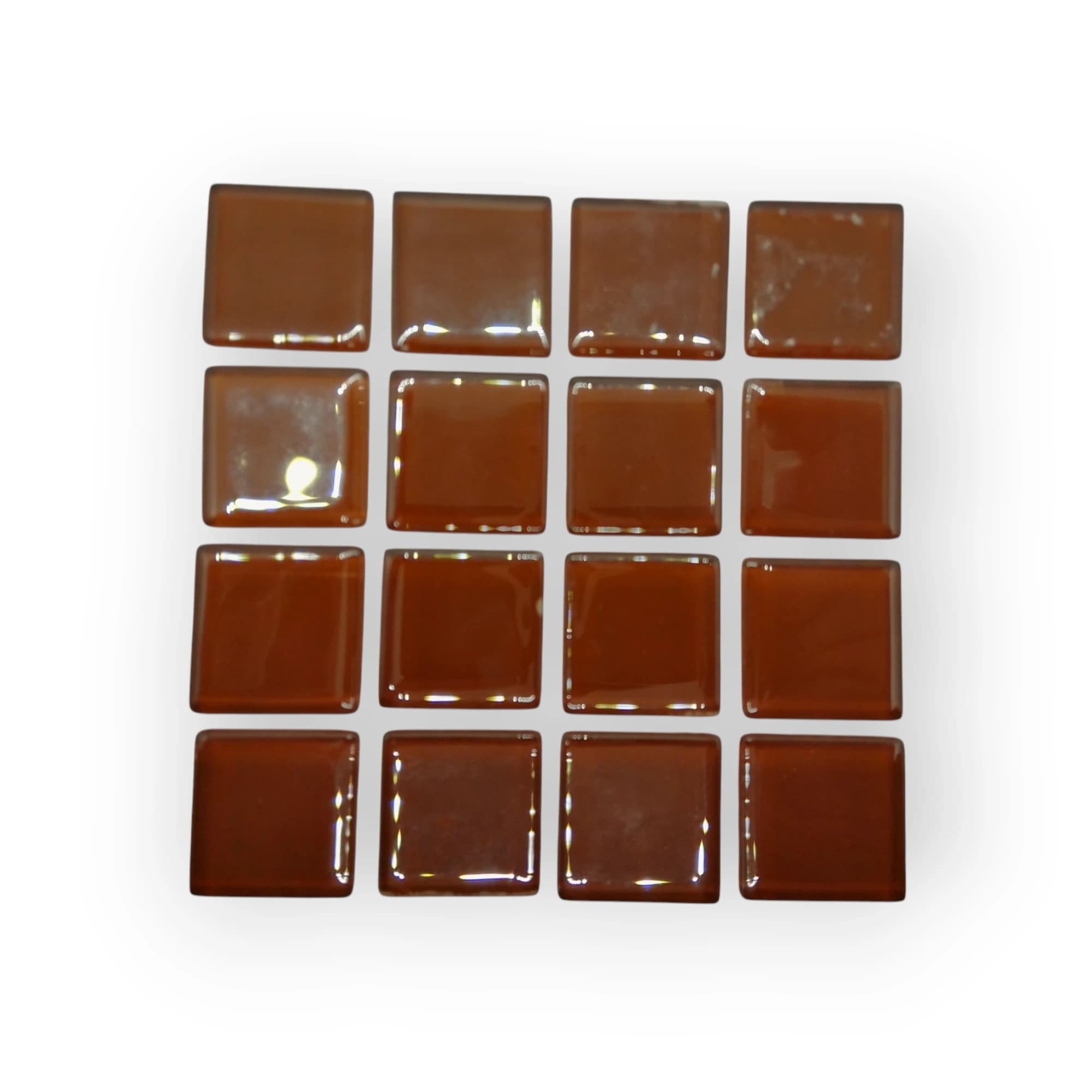 10x10 Sheet of Brown mosaic tiles
