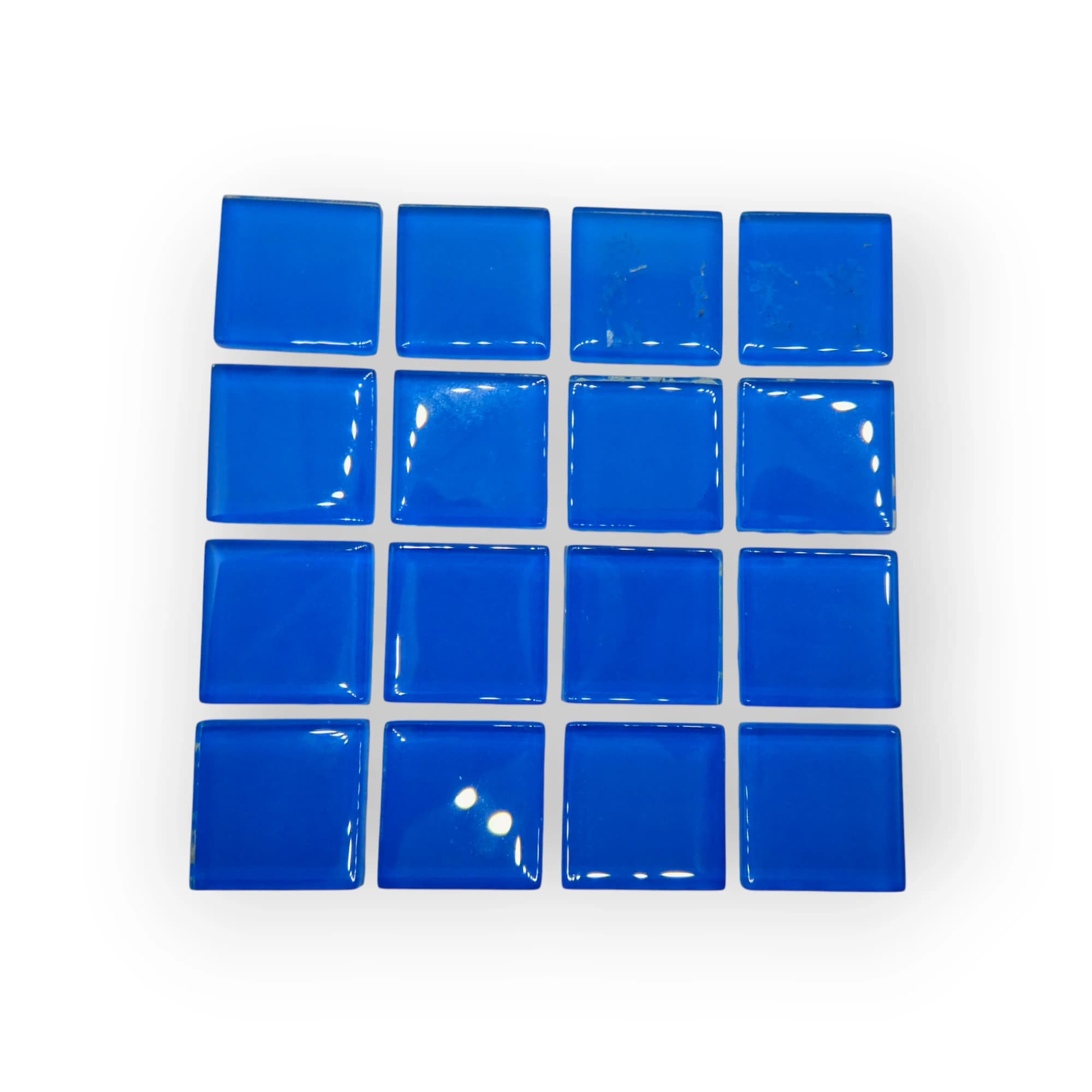 10x10 Sheet of Royal Blue mosaic tiles