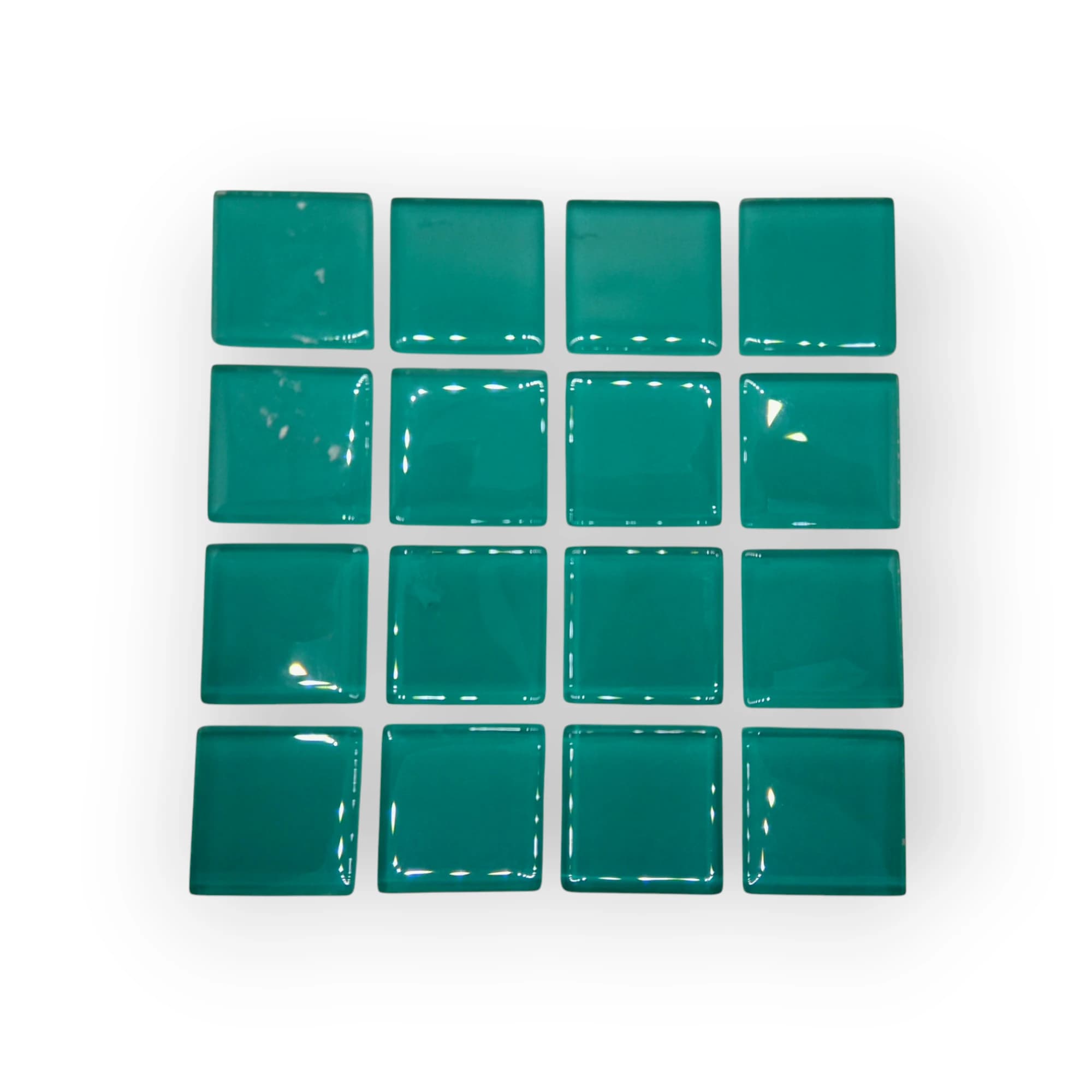 10x10 Sheet of Teal mosaic tiles