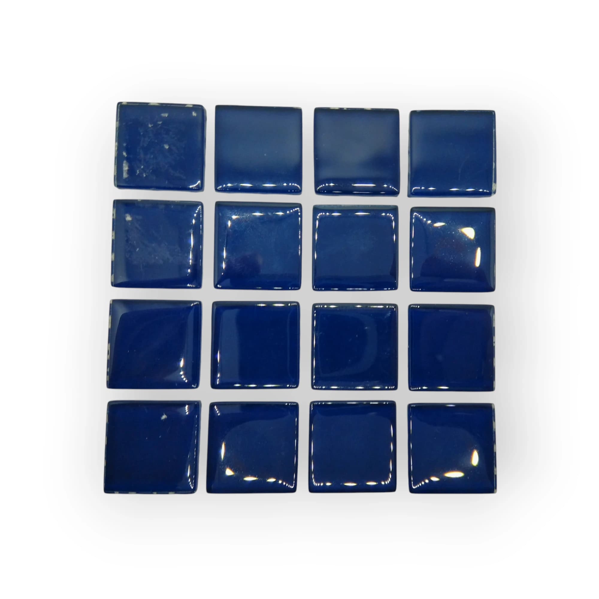 10x10 Sheet of Navy mosaic tiles