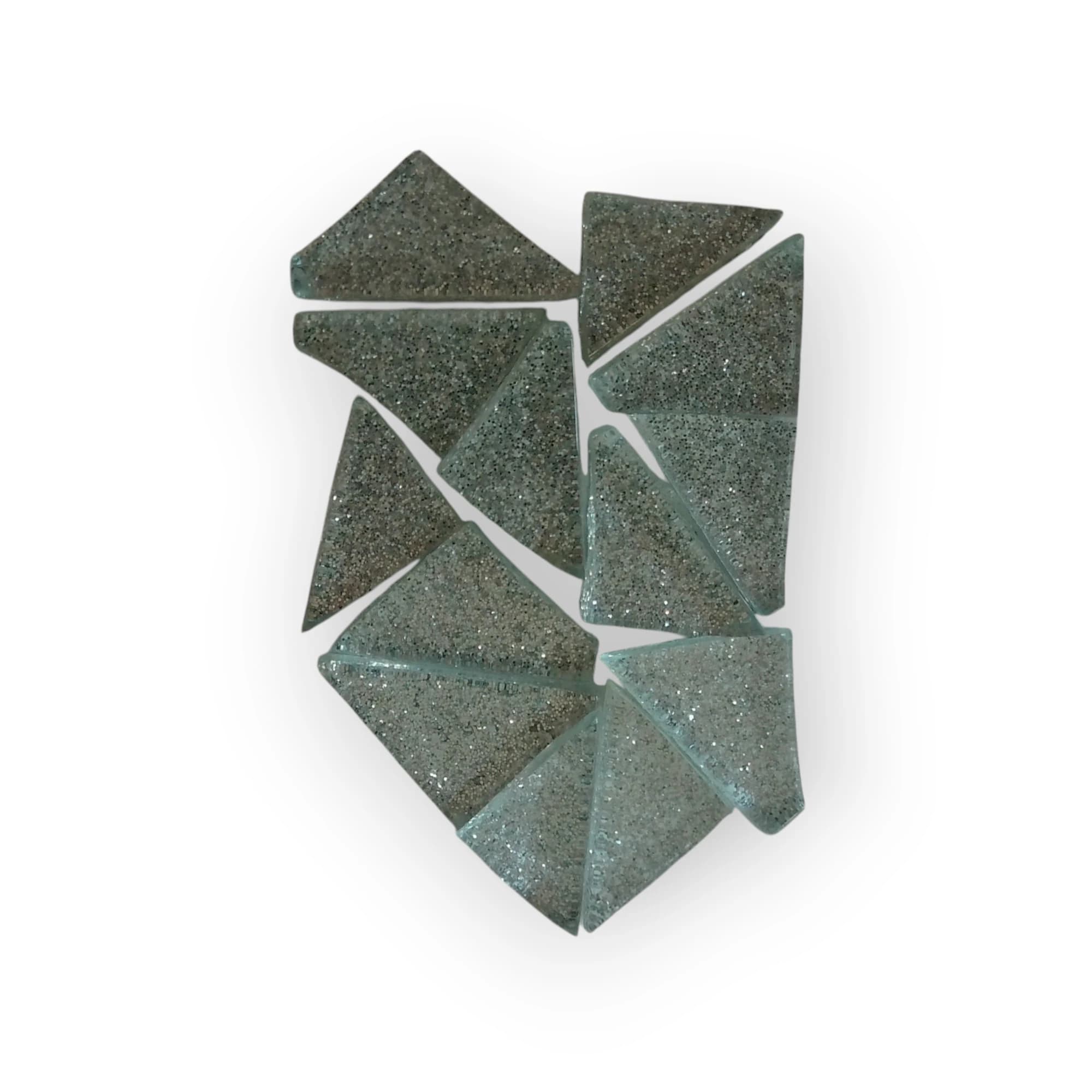Bag of Pre-cut Silver Mosaic Tiles