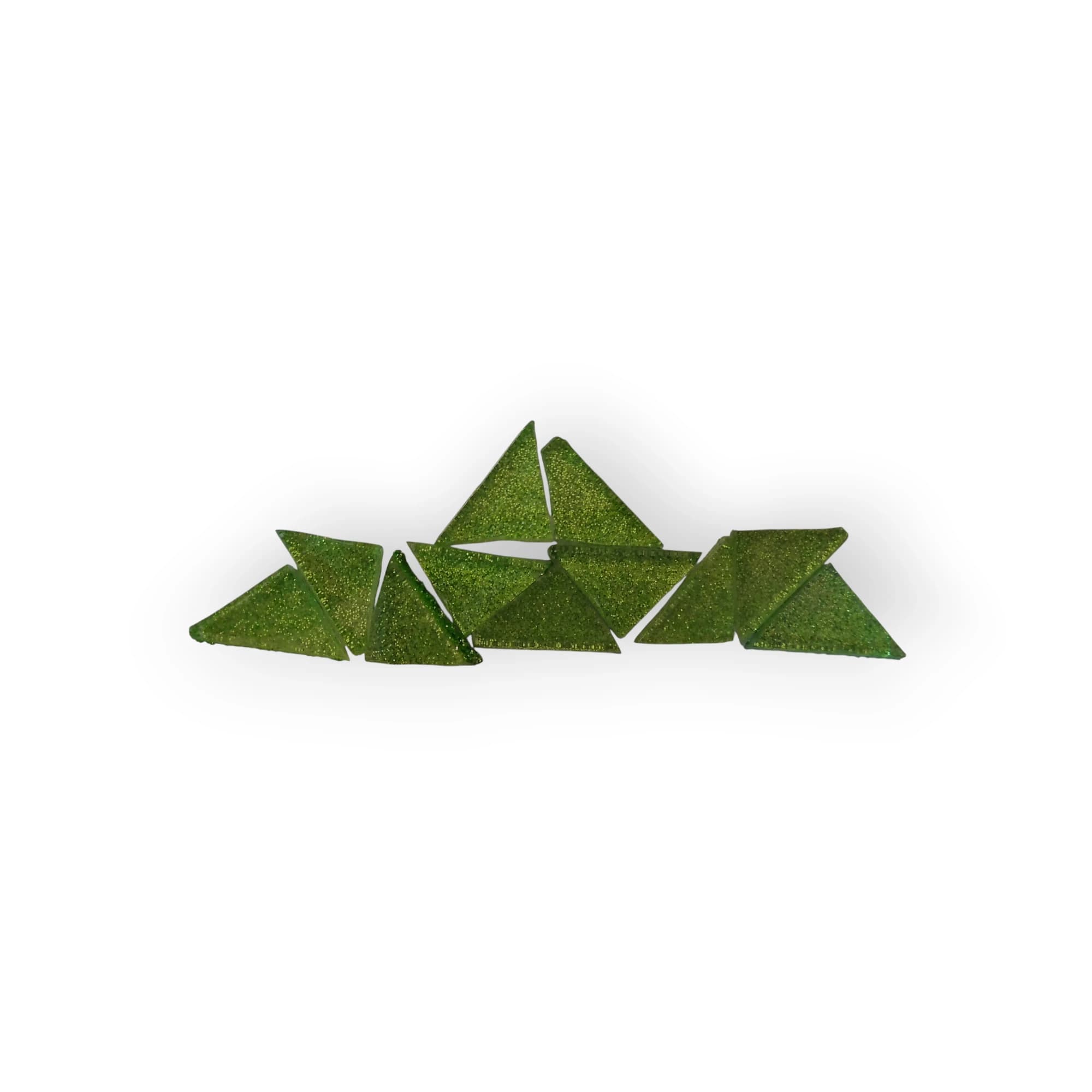Bag of pre-cut GL Green mosaic tiles