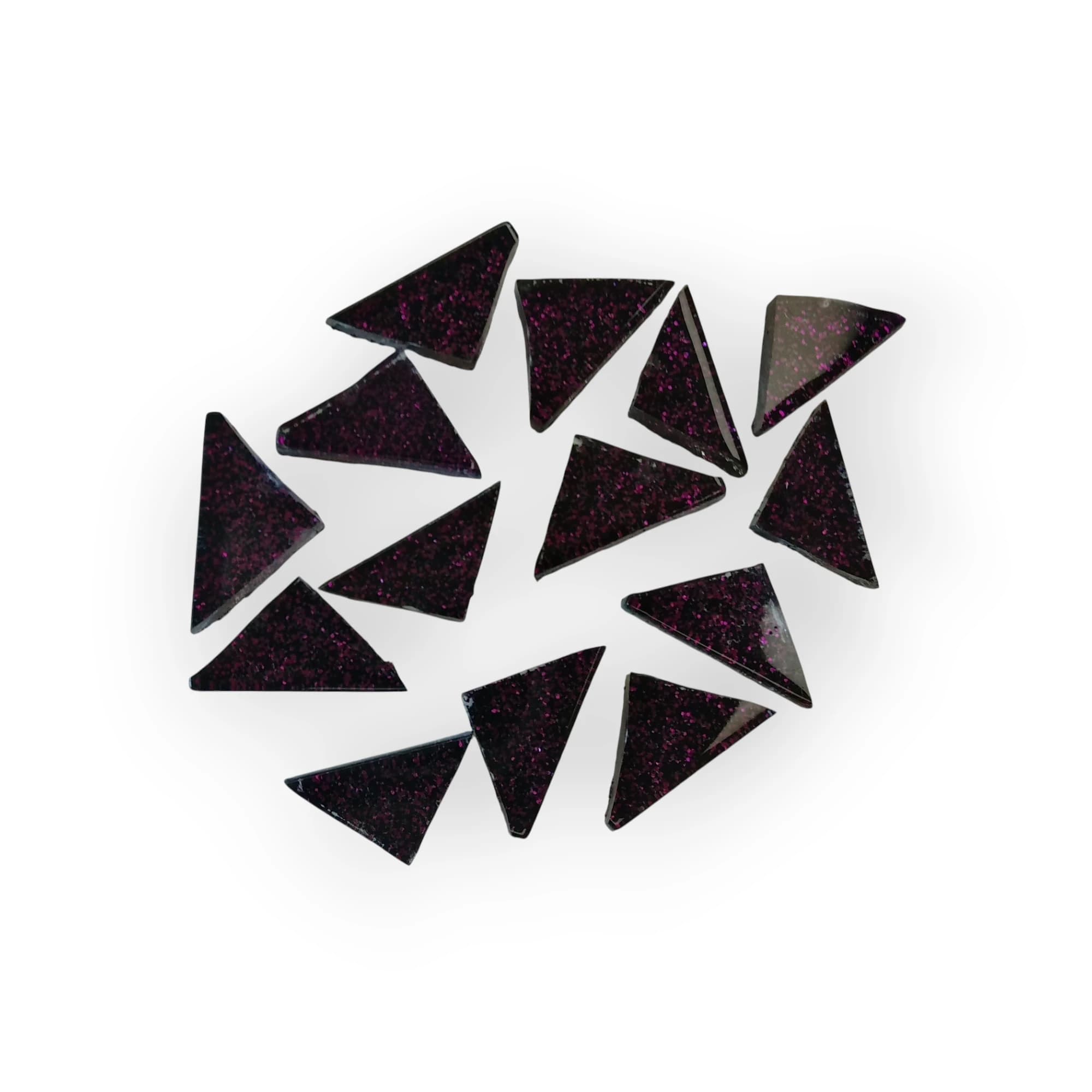 Bag of pre-cut GL Purple mosaic tiles