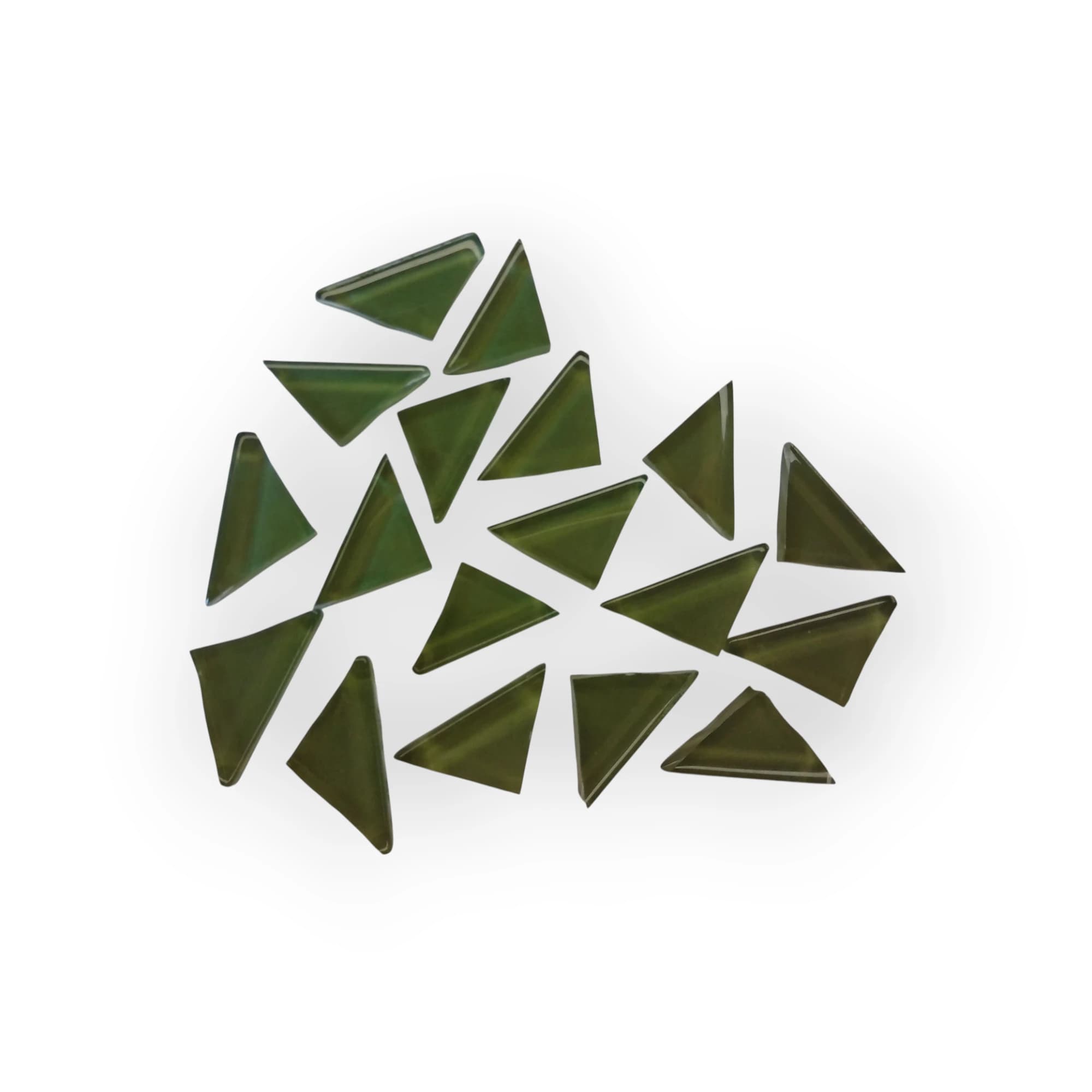 Bag of pre-cut Green mosaic tiles