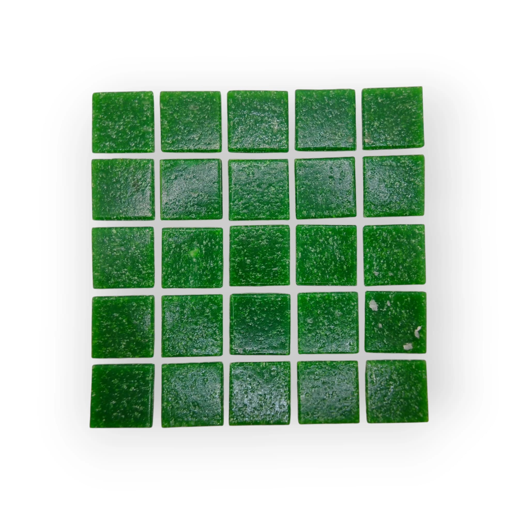11x11 Sheet of Tex Green mosaic tiles