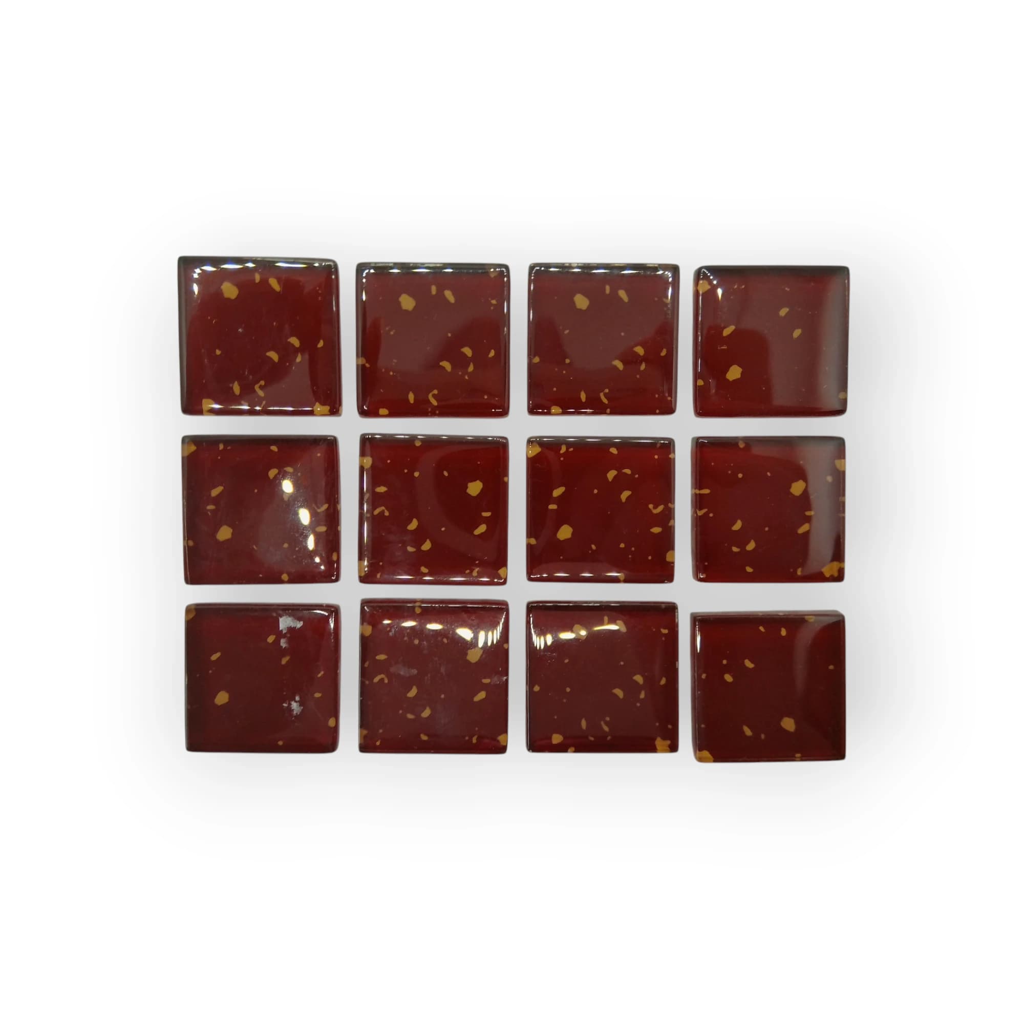 10x8 Sheet of Flecked Brown mosaic tiles