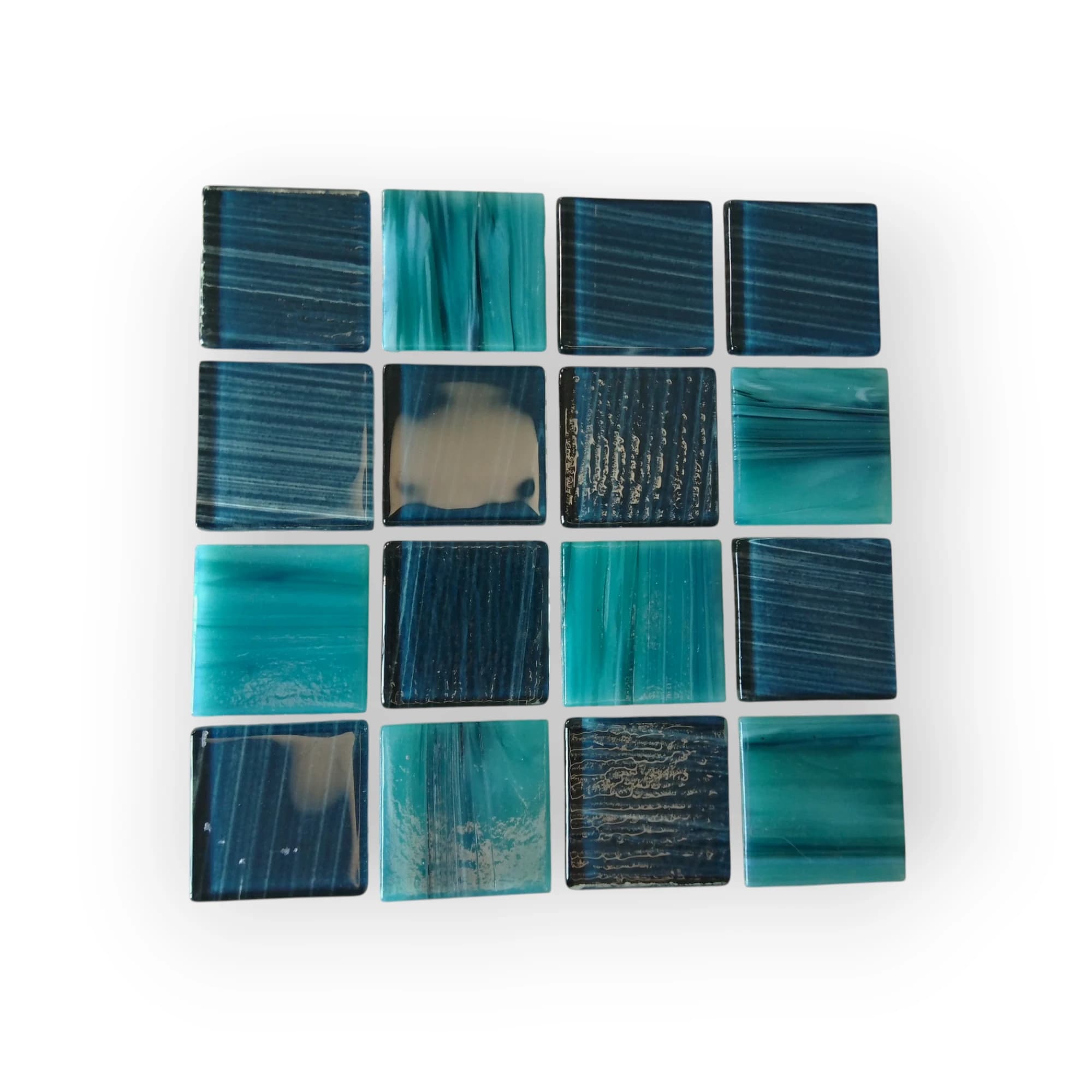 30x15x15 Sheet of Blue Assort mosaic tiles