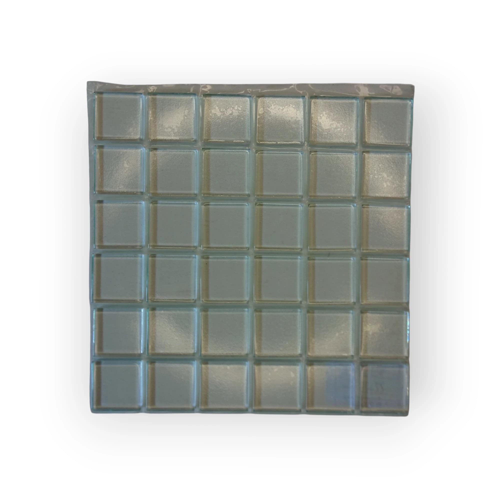 15x15 Sheet of Medium Clear mosaic tiles
