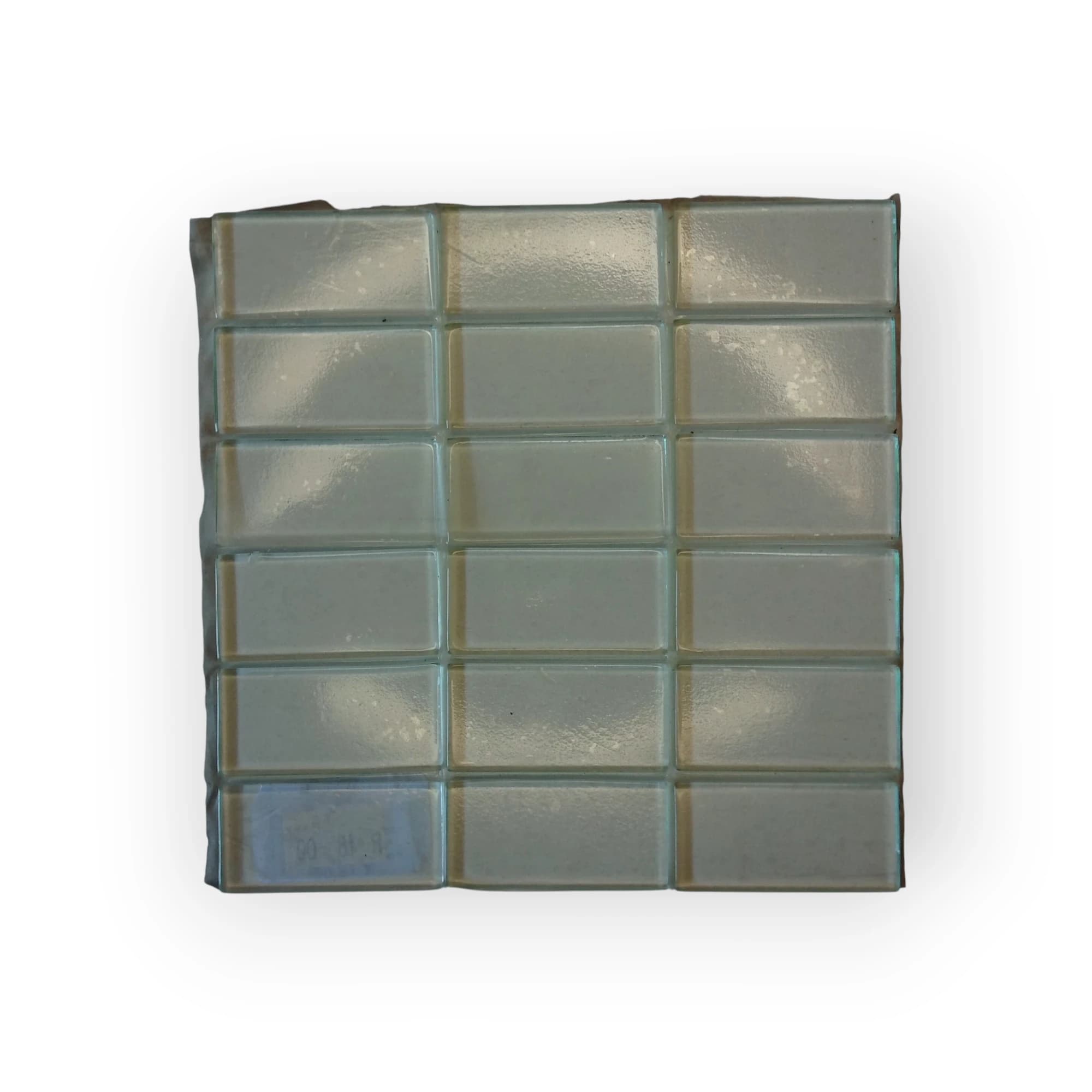 15x15 Sheet of Rectangular Clear mosaic tiles