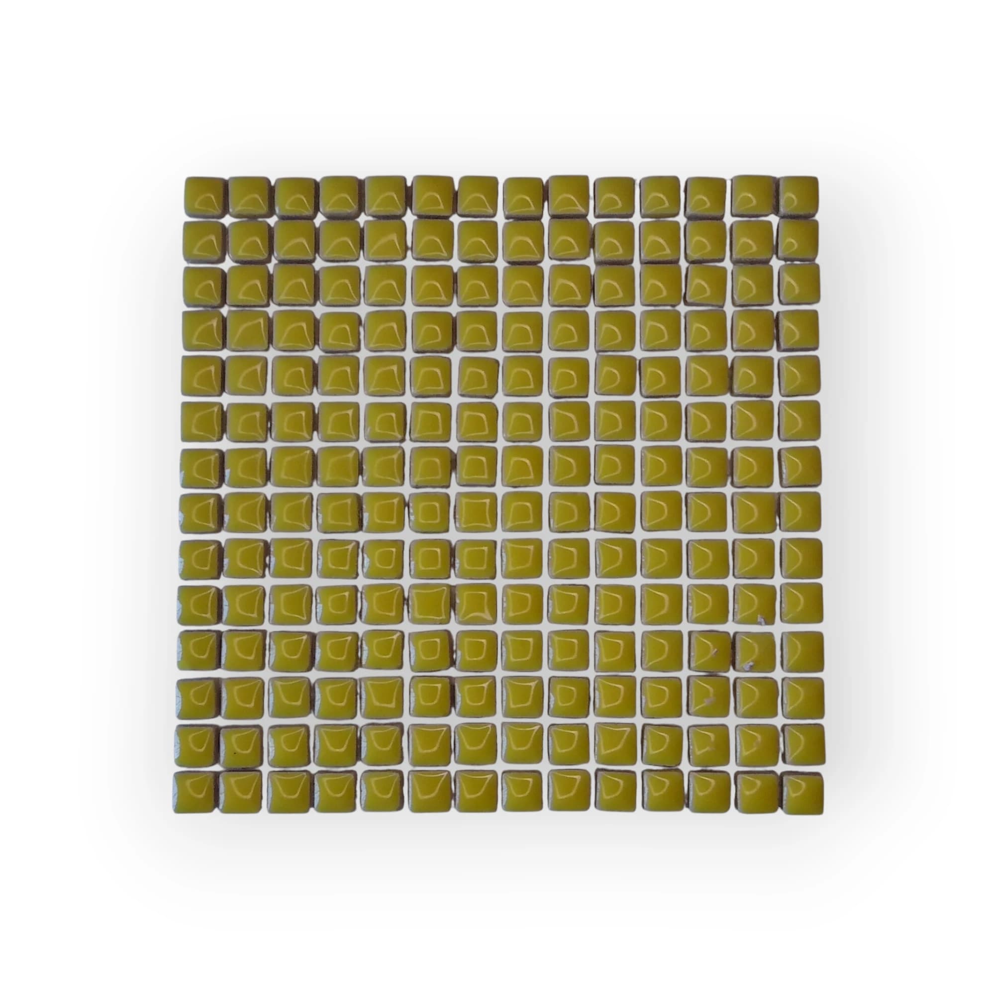 15x15 Sheet of Small Yellow mosaic tiles