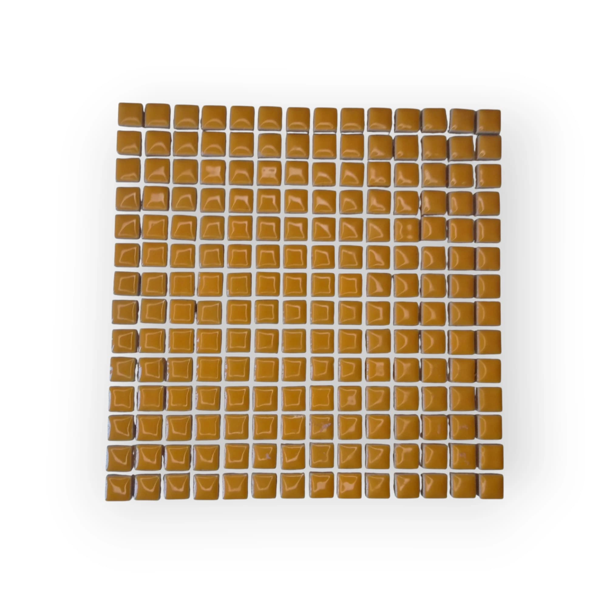15x15 Sheet of Small Mustard mosaic tiles