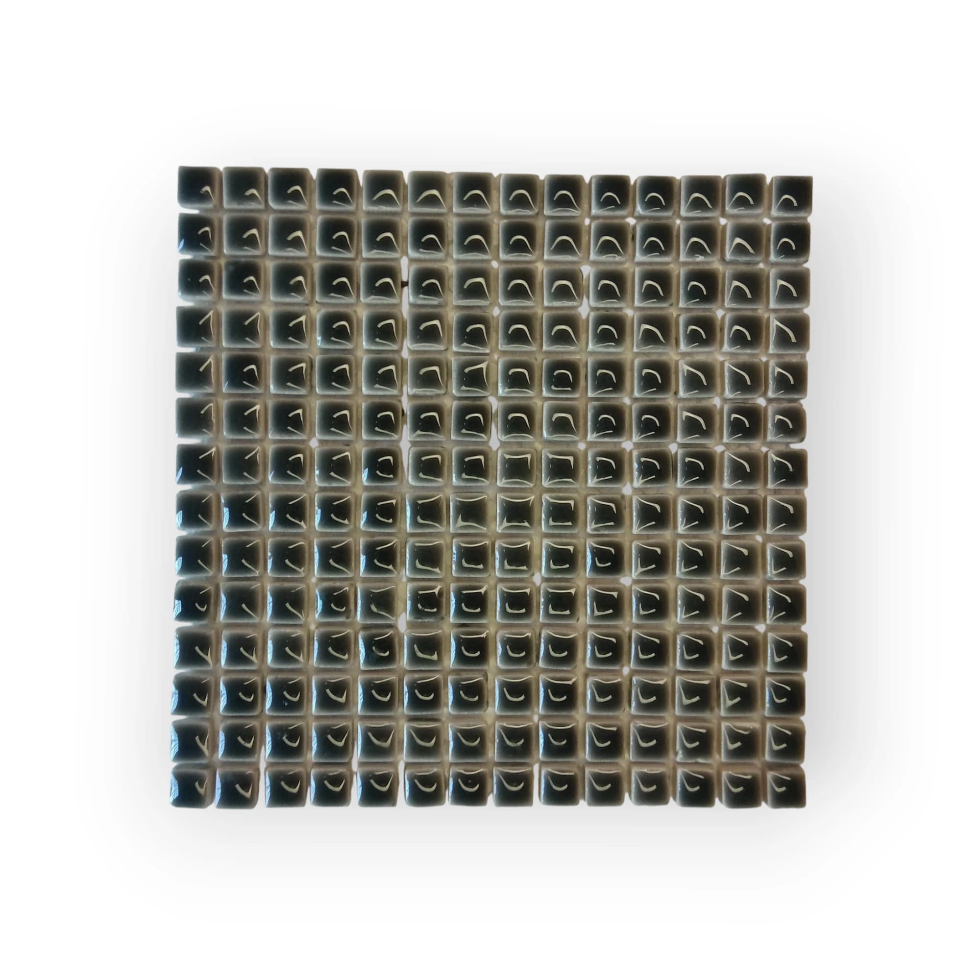 15x15 Sheet of Small Grey mosaic tiles