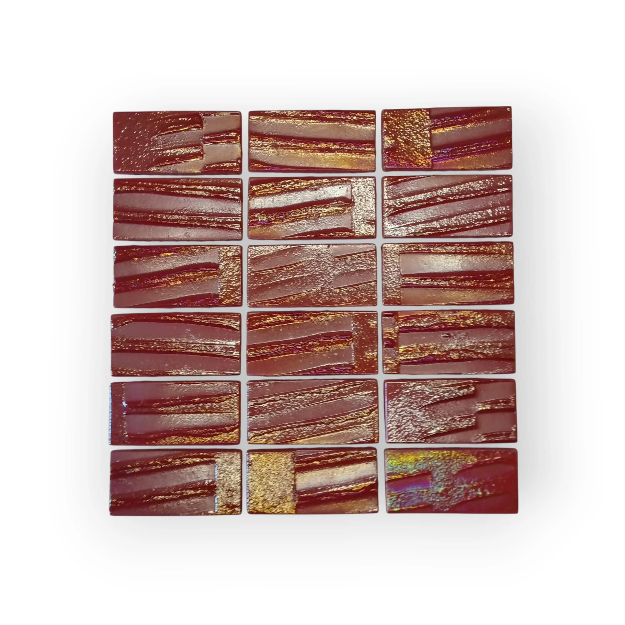 15x15 Sheet of Rectangular Rose mosaic tiles