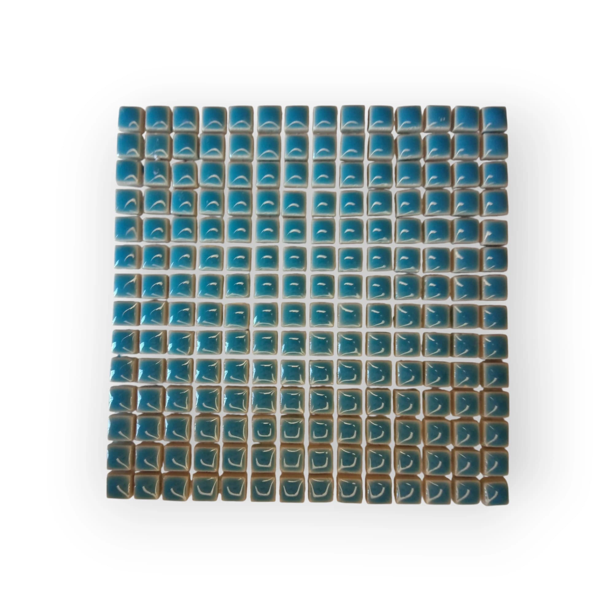 15x15 Sheet of Small Light Blue mosaic tiles