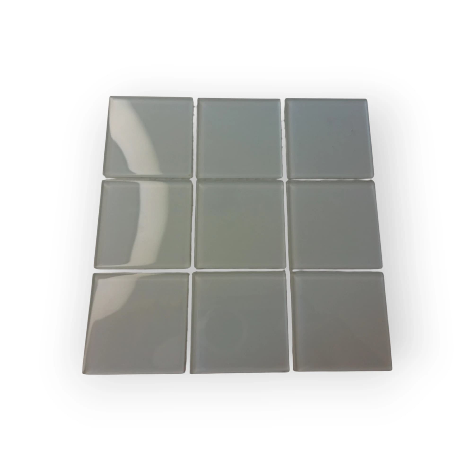 15x15 Sheet of Extra Large White mosaic tiles