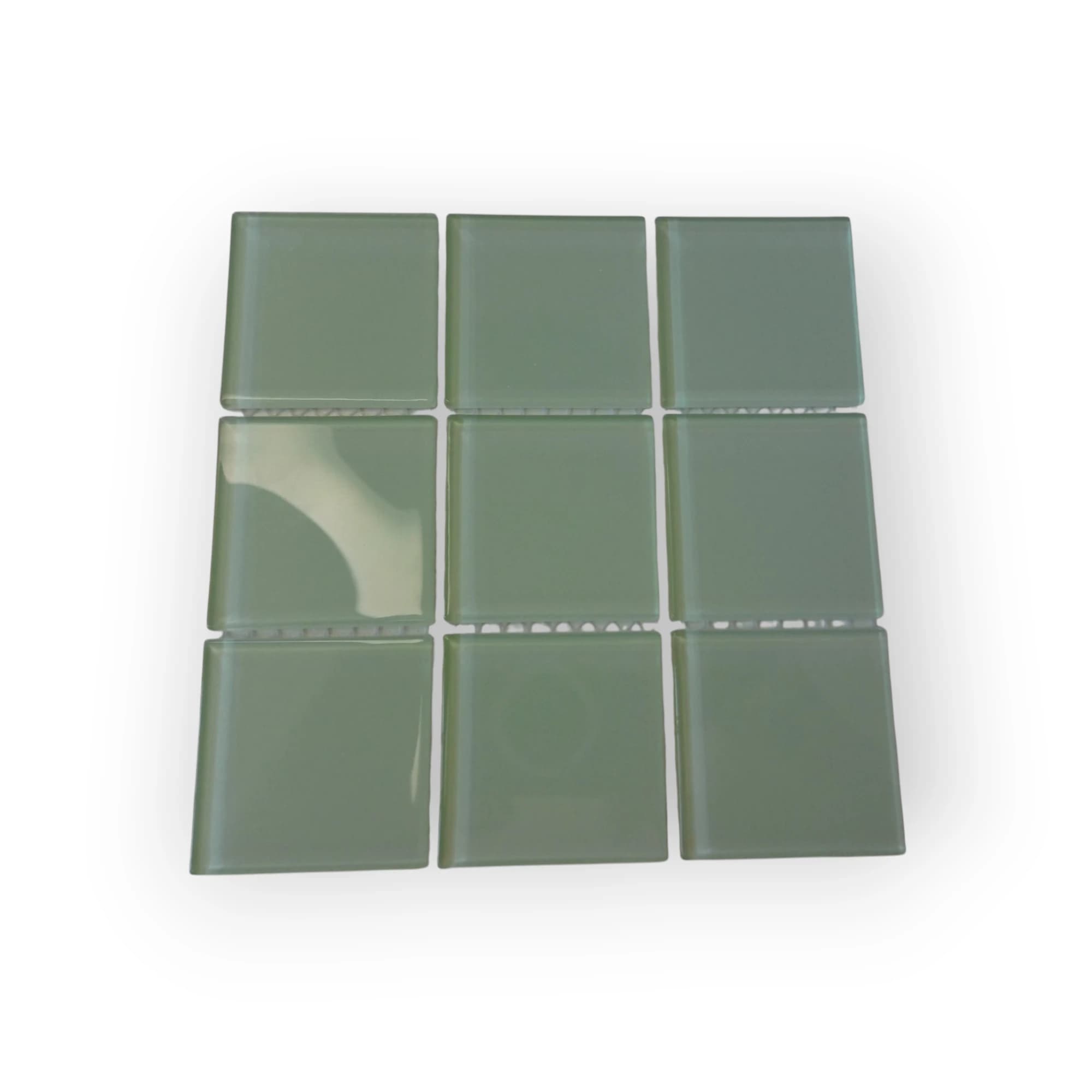 15x15 Sheet of Extra Large Mint Green mosaic tiles