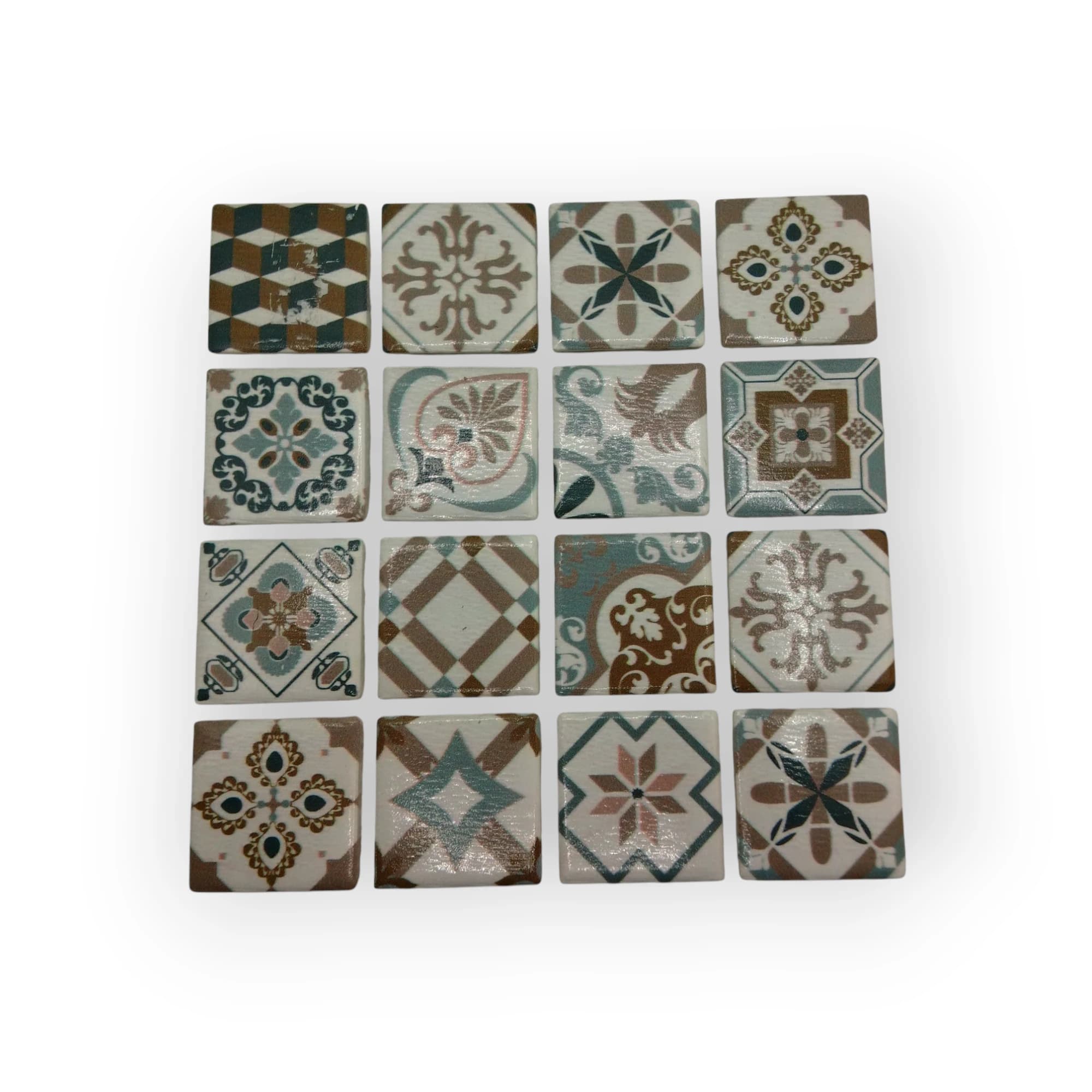 15x15 Sheet of Large Grey Italian mosaic tiles
