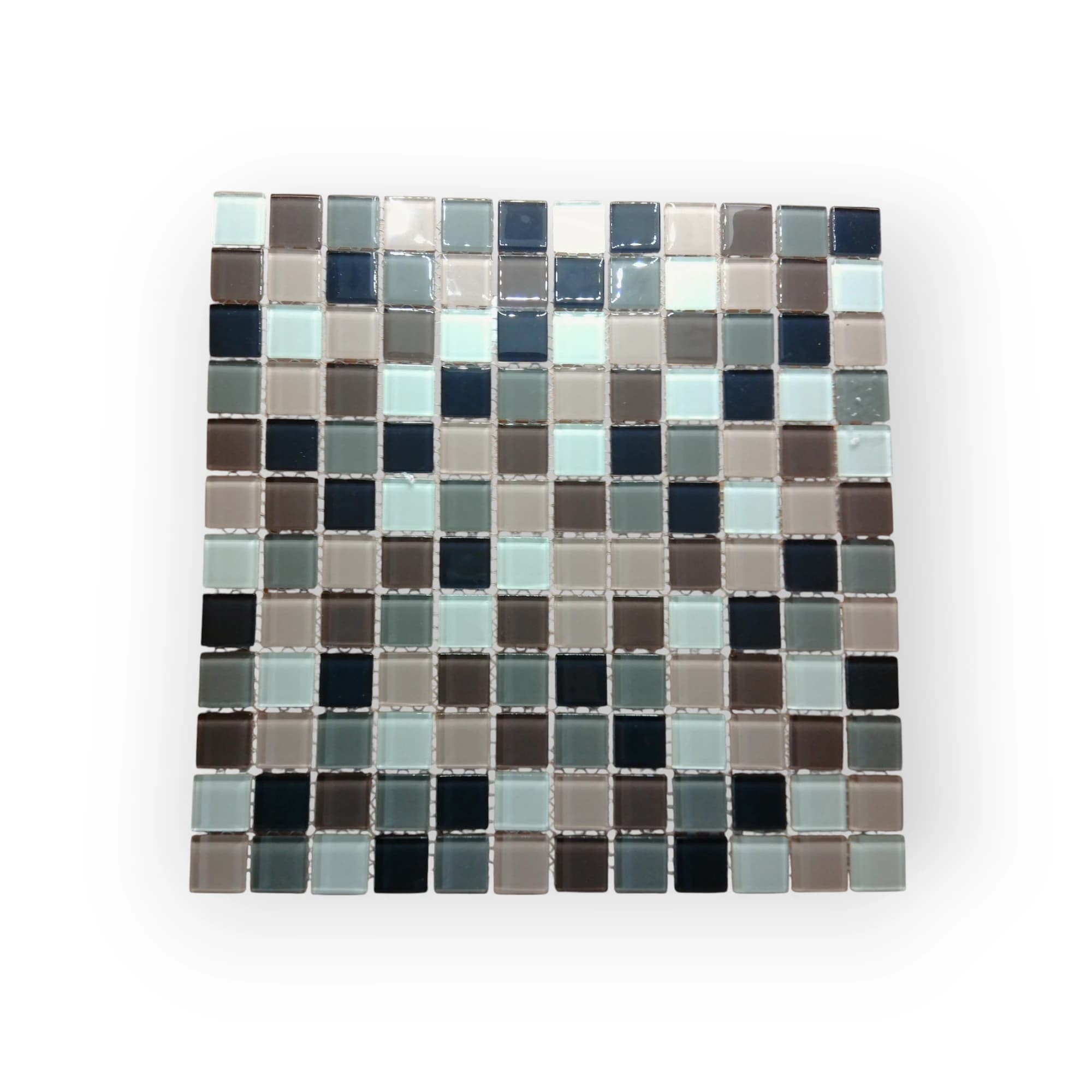 30x30 Sheet of Medium Grey Assorted mosaic tiles