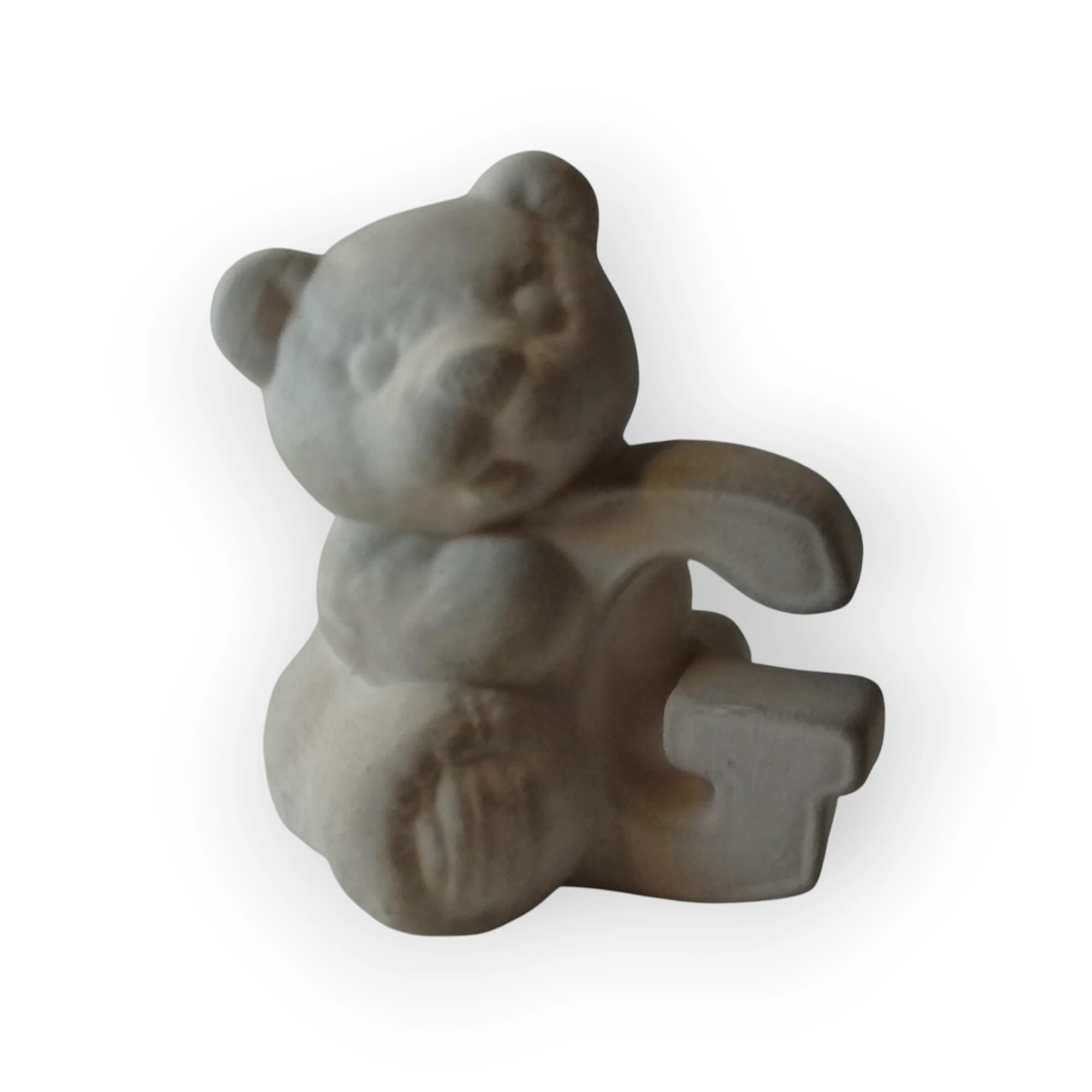 Ceramic Teddy Holding Letter G