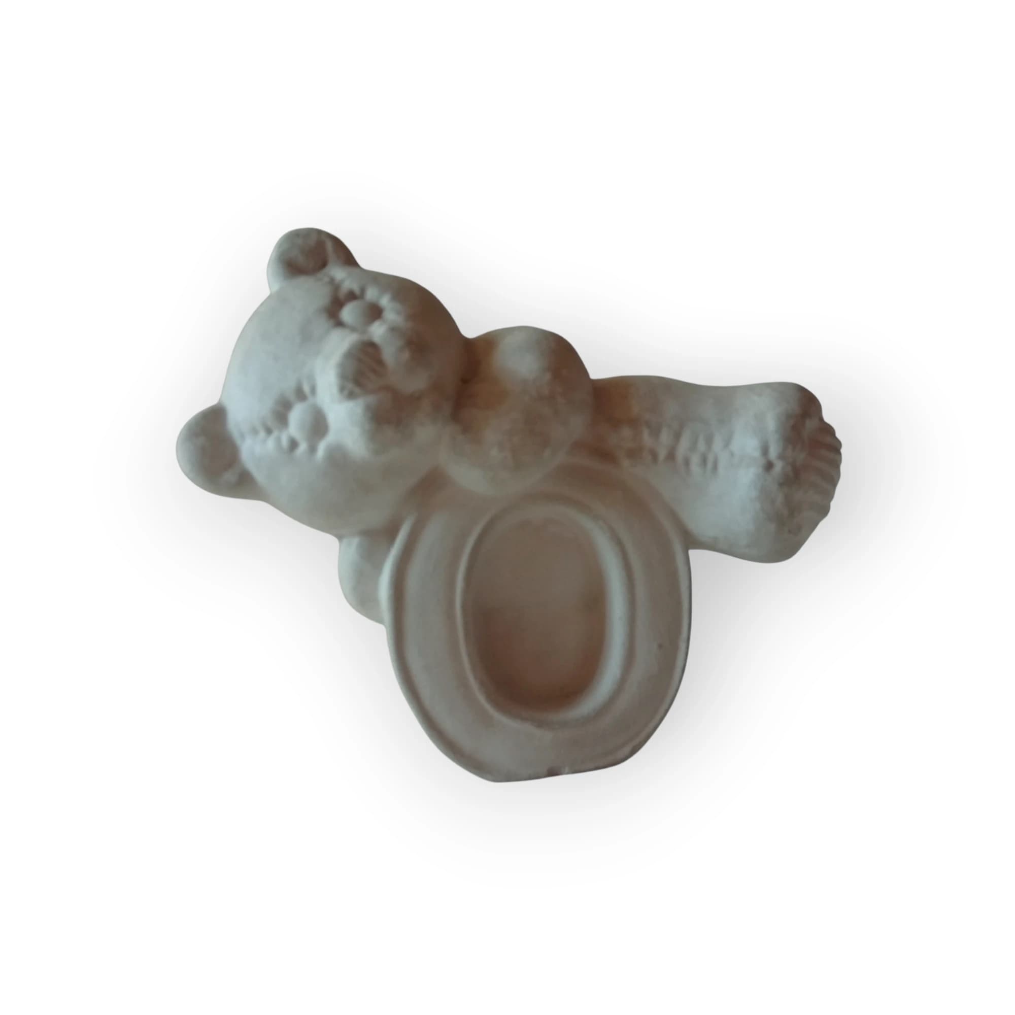 Ceramic Teddy Holding Letter O