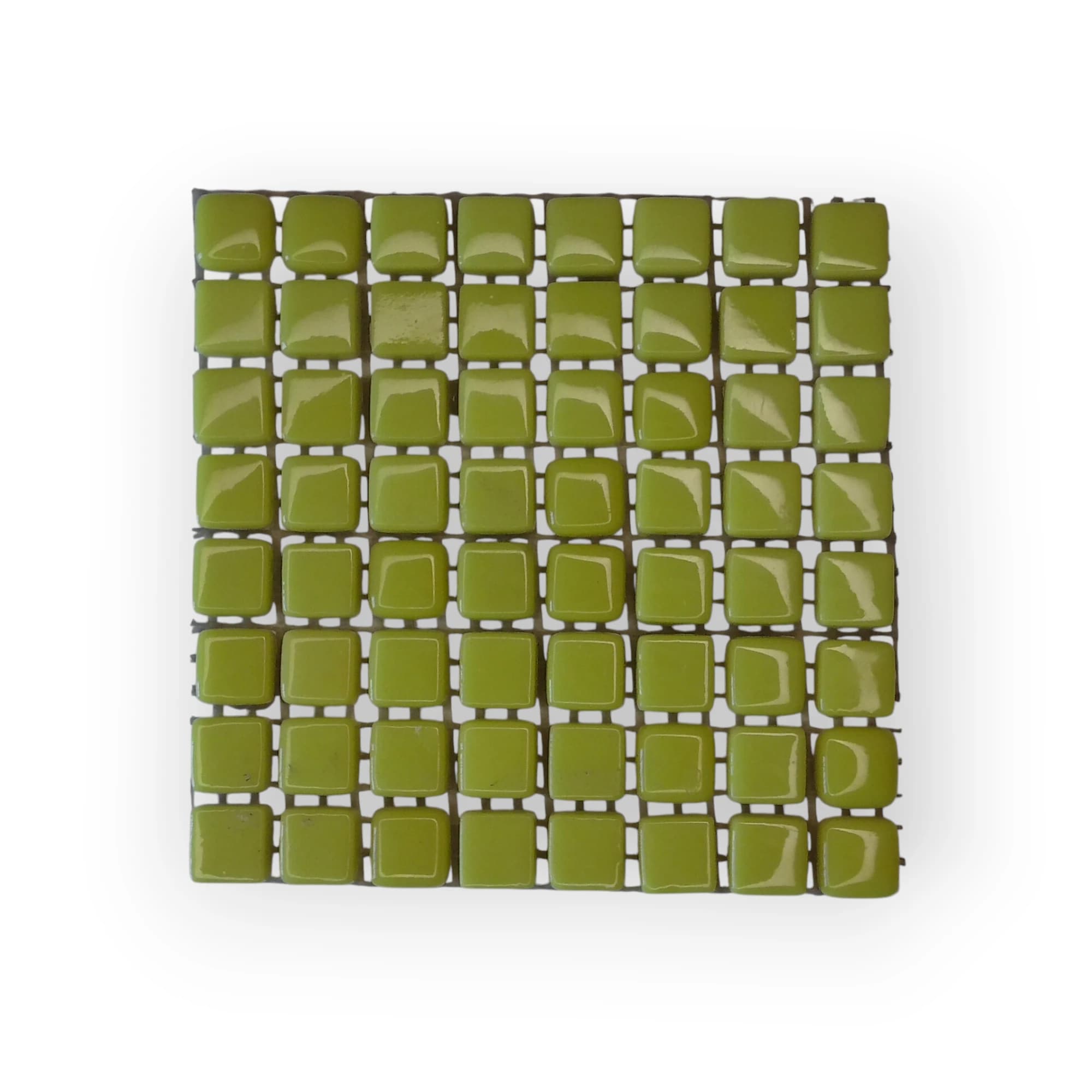 10x10 Sheet of Small Yellow mosaic tiles