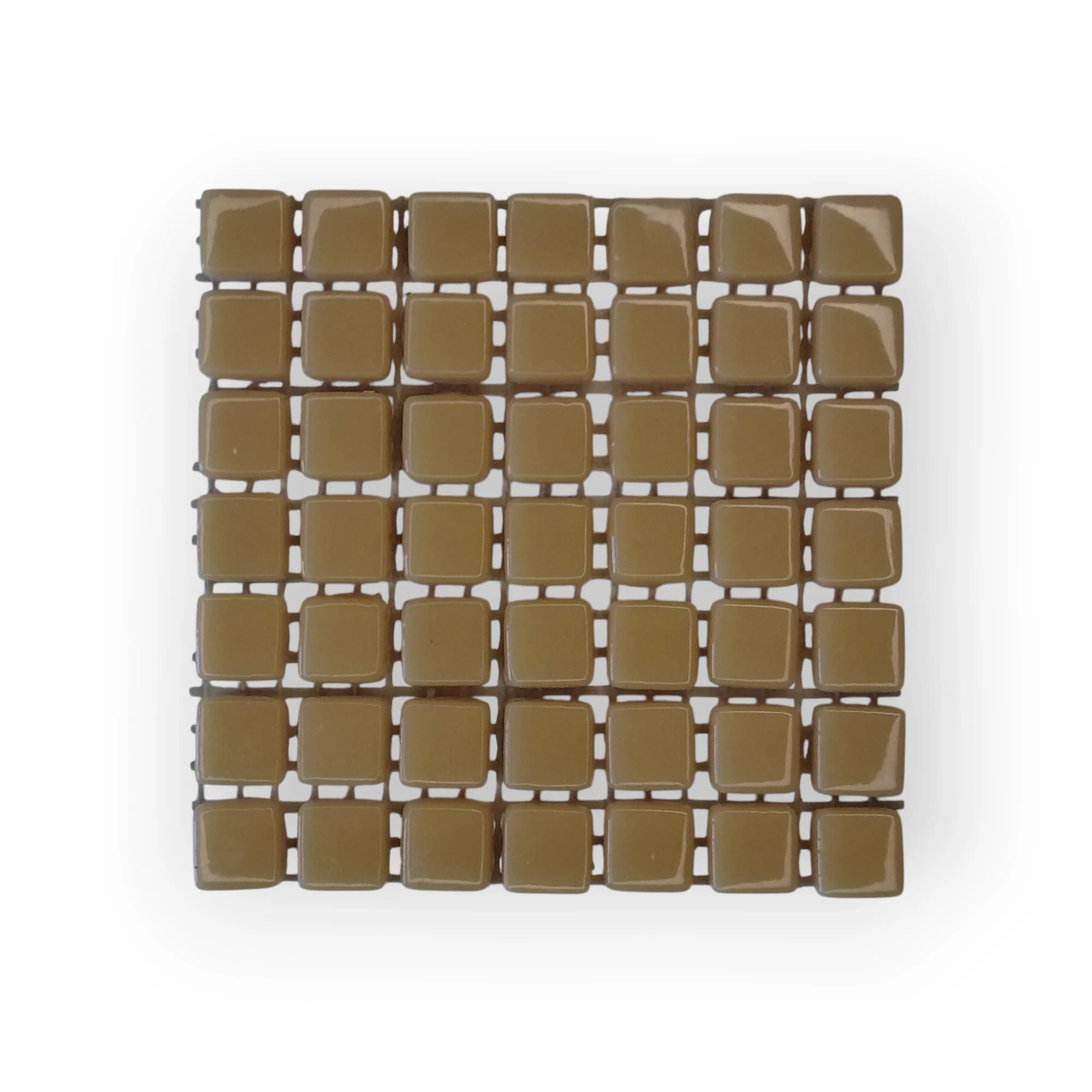 10x10 Sheet of Small Beige mosaic tiles