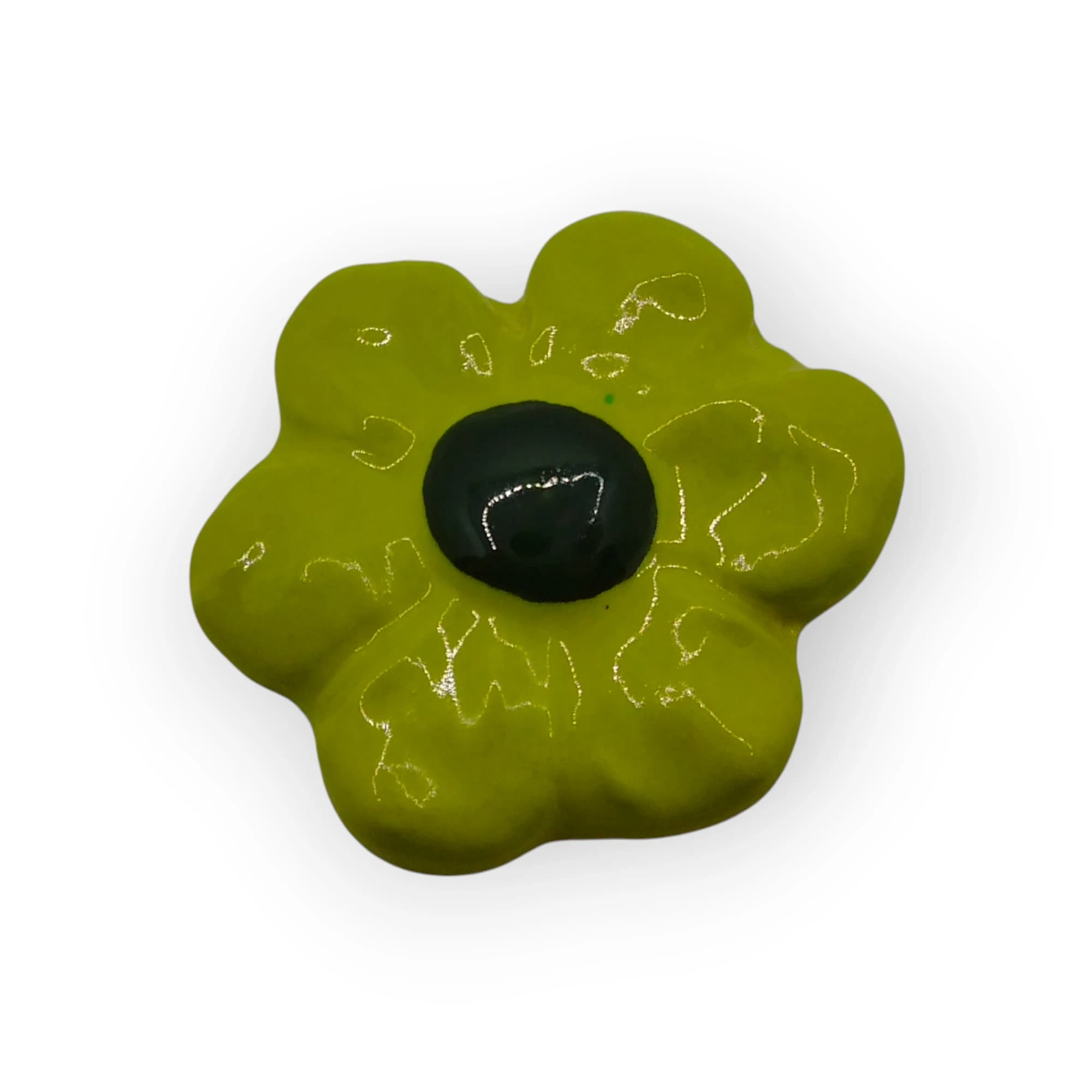 Daisy Glazed Insert Lime