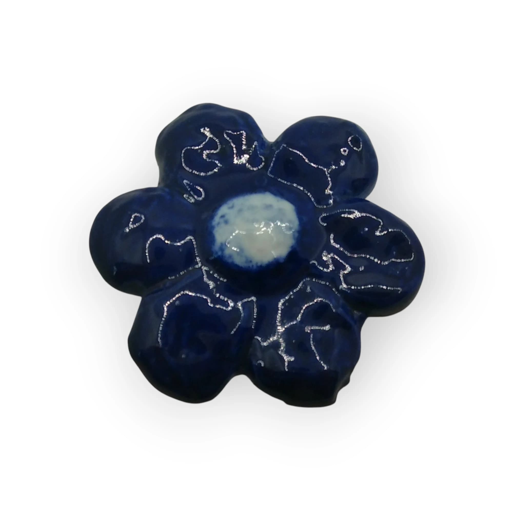 Daisy Glazed Insert Navy Blue
