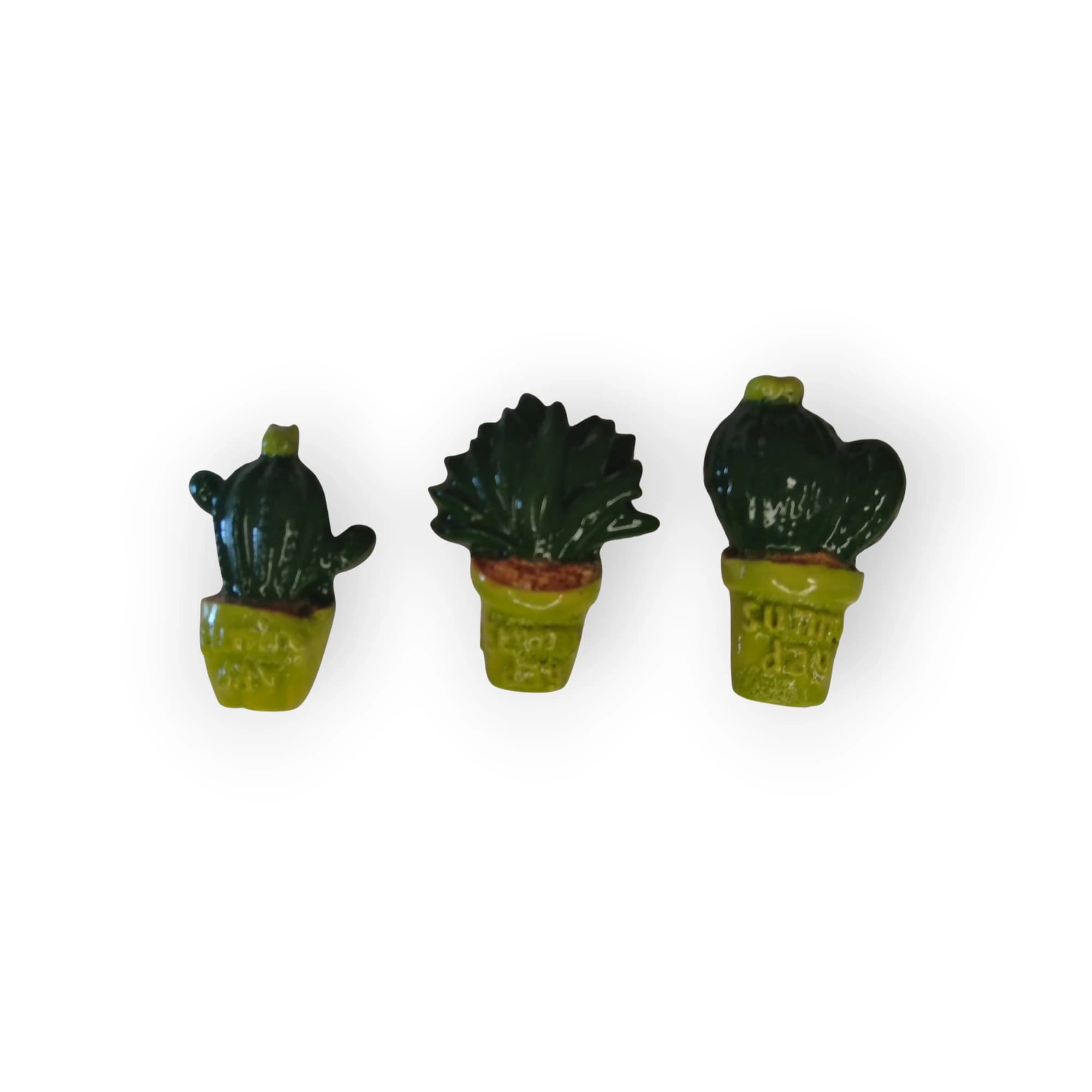 Flower Pot Glazed Set of 3 Light Green