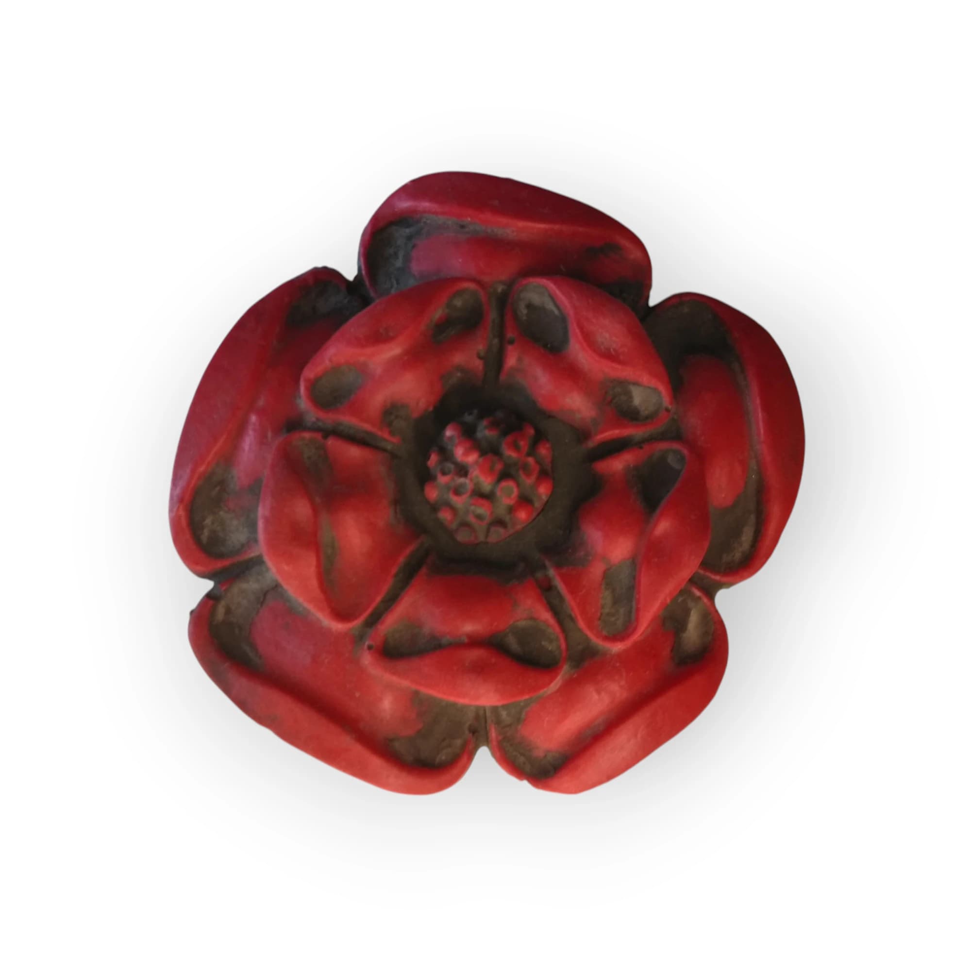 Ceramic Red Flower