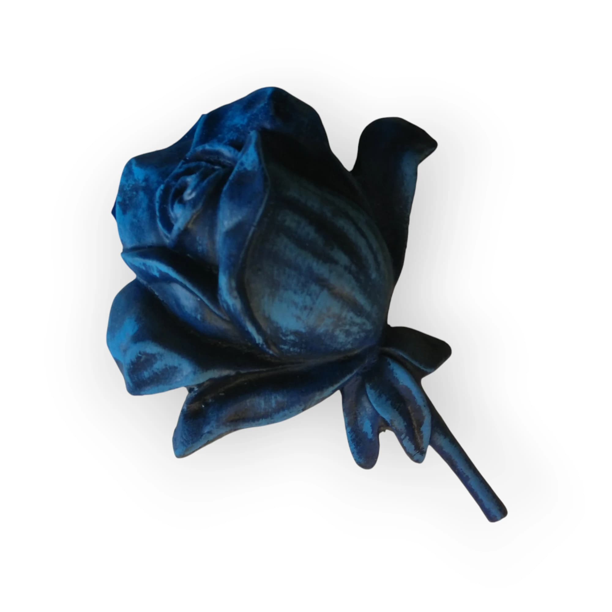 Ceramic Dark Blue Rosebud