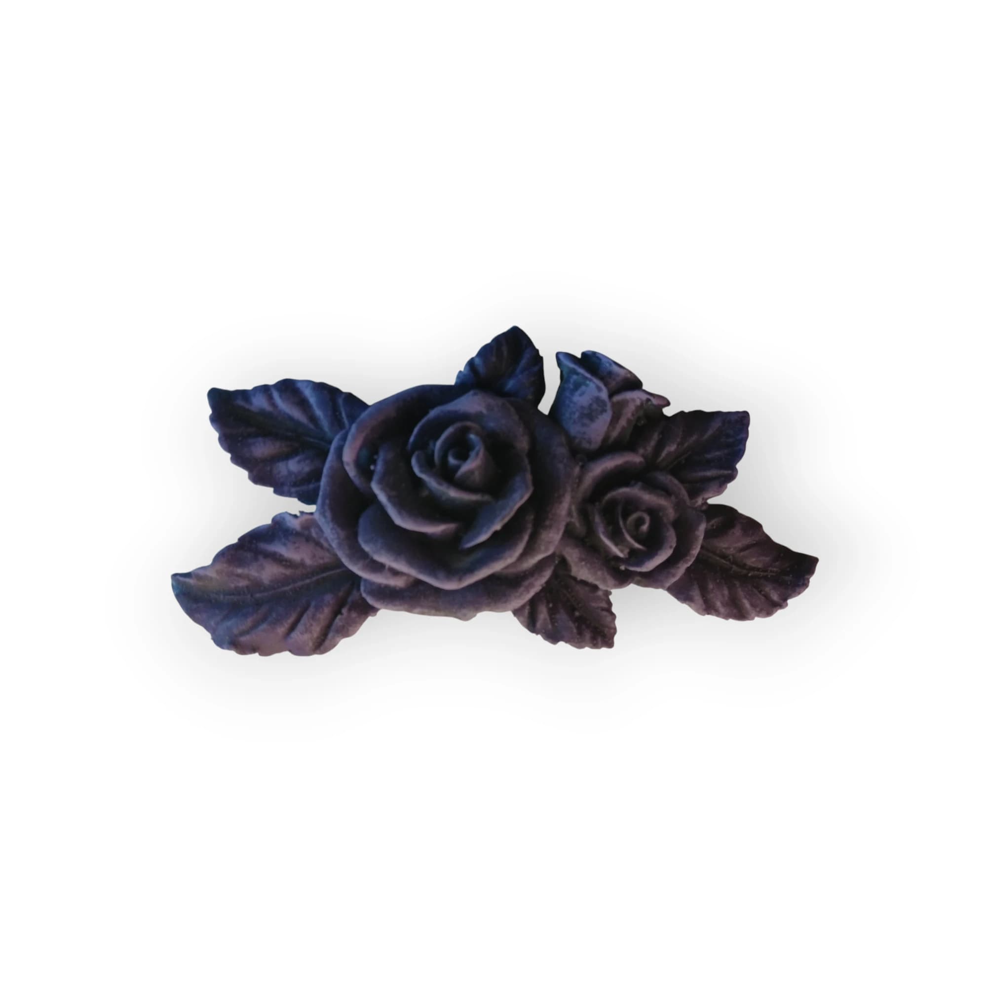 Ceramic Dark Purple Roses