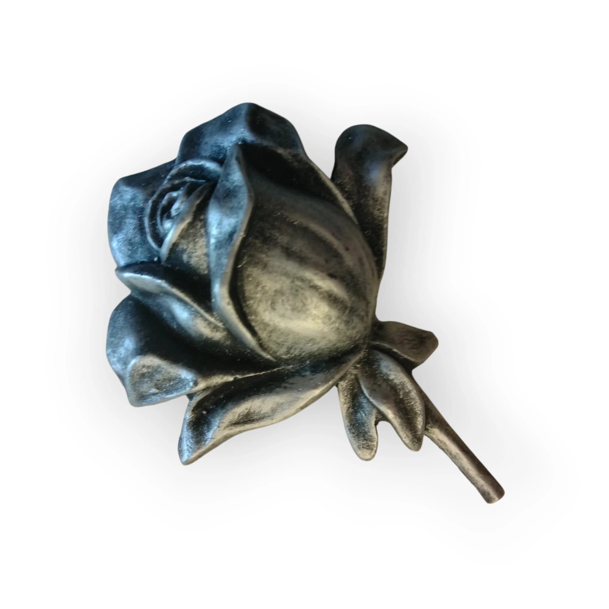 Ceramic Silver Rosebud