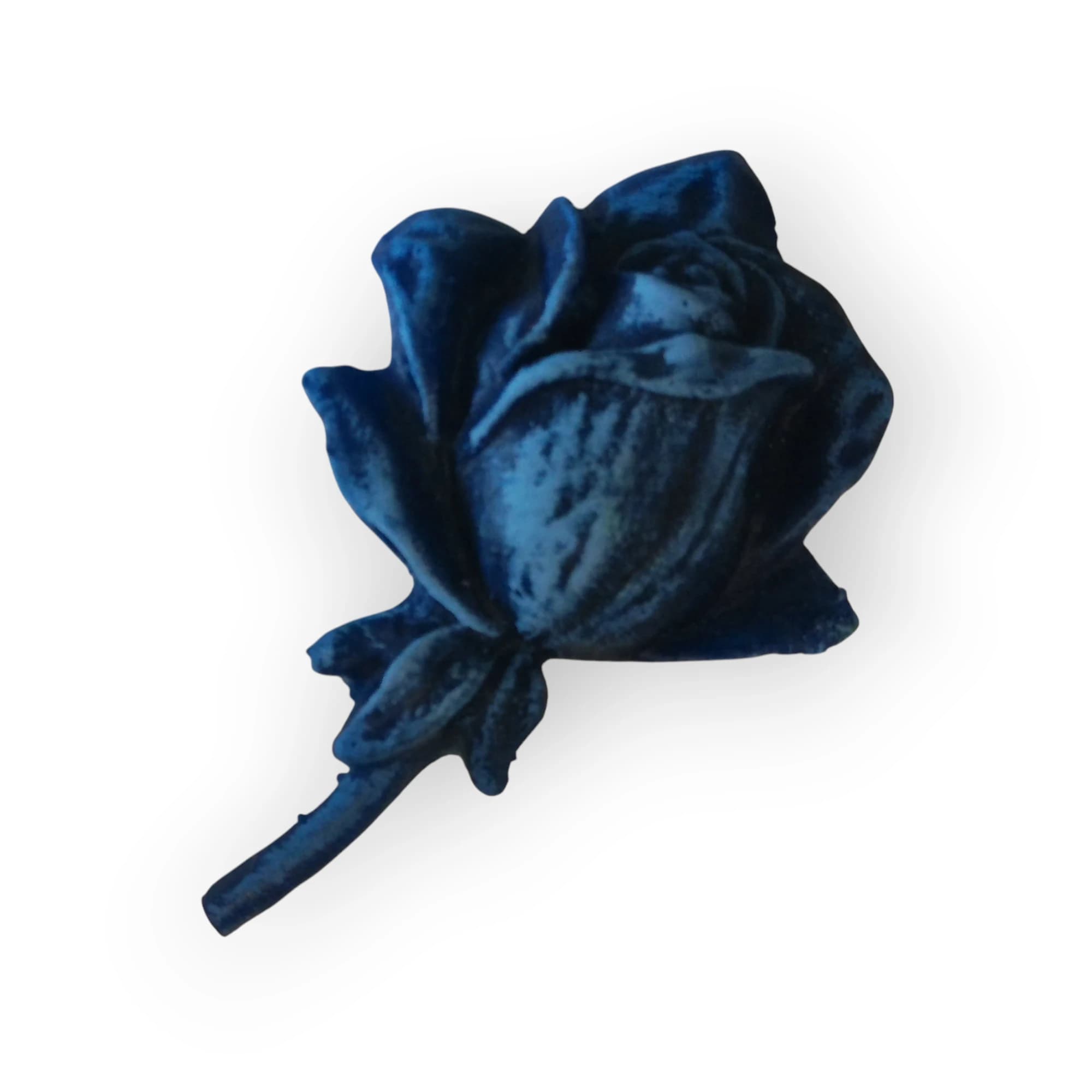 Ceramic Dark Blue Rosebud