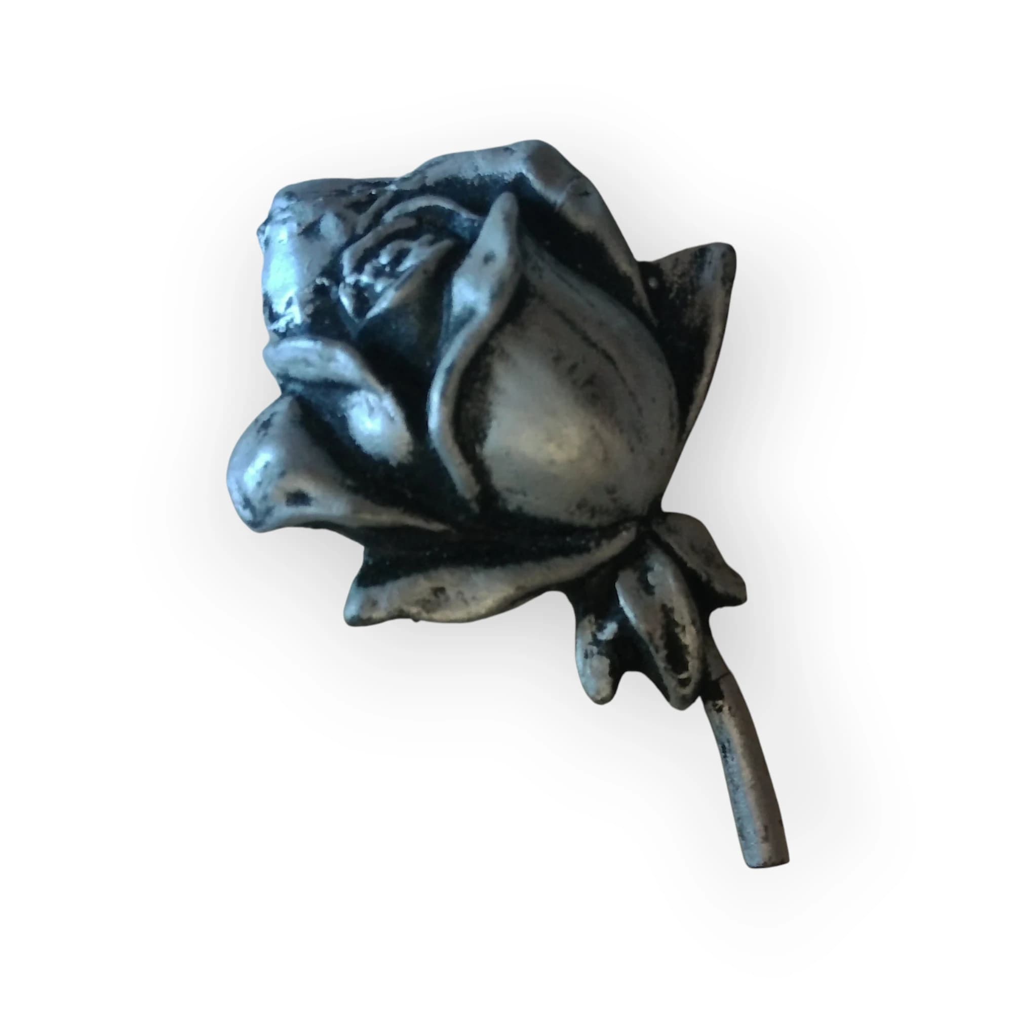 Ceramic Silver Rosebud