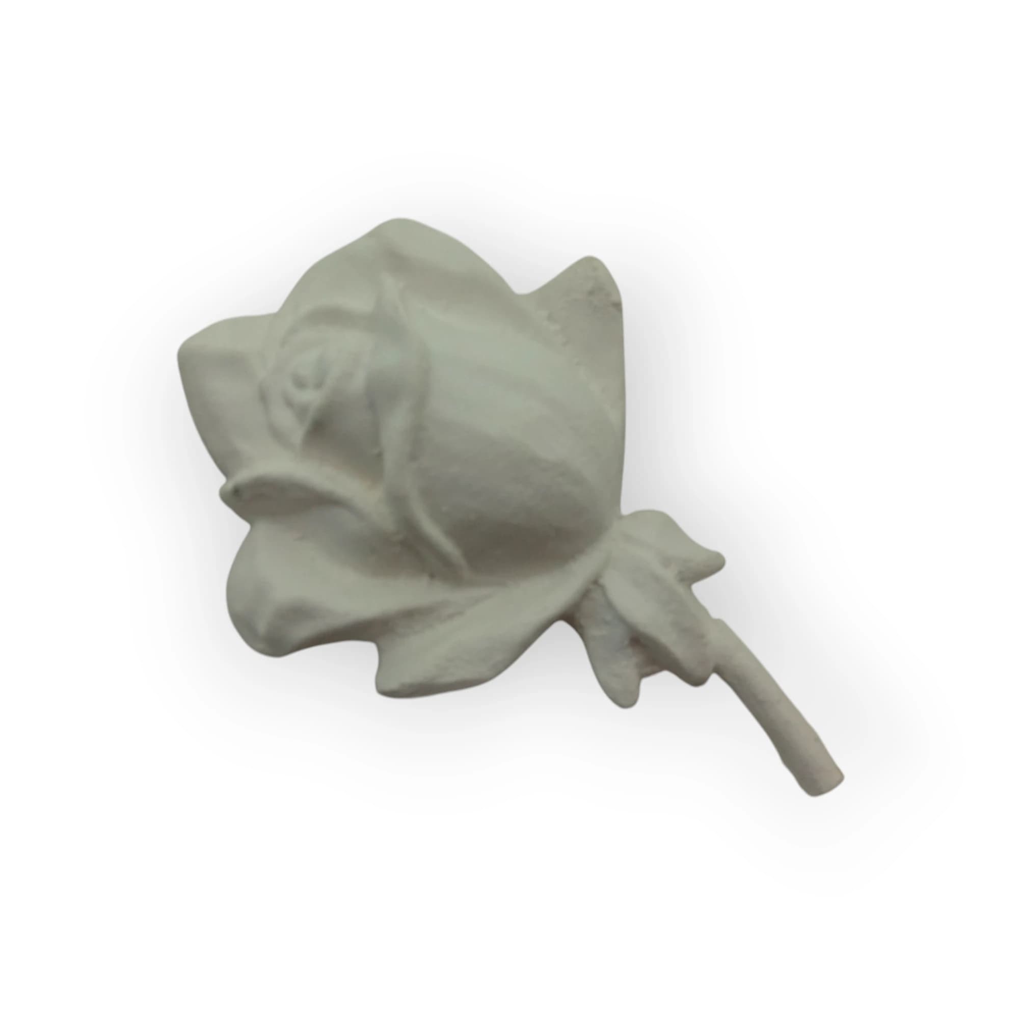 Ceramic White Rosebud