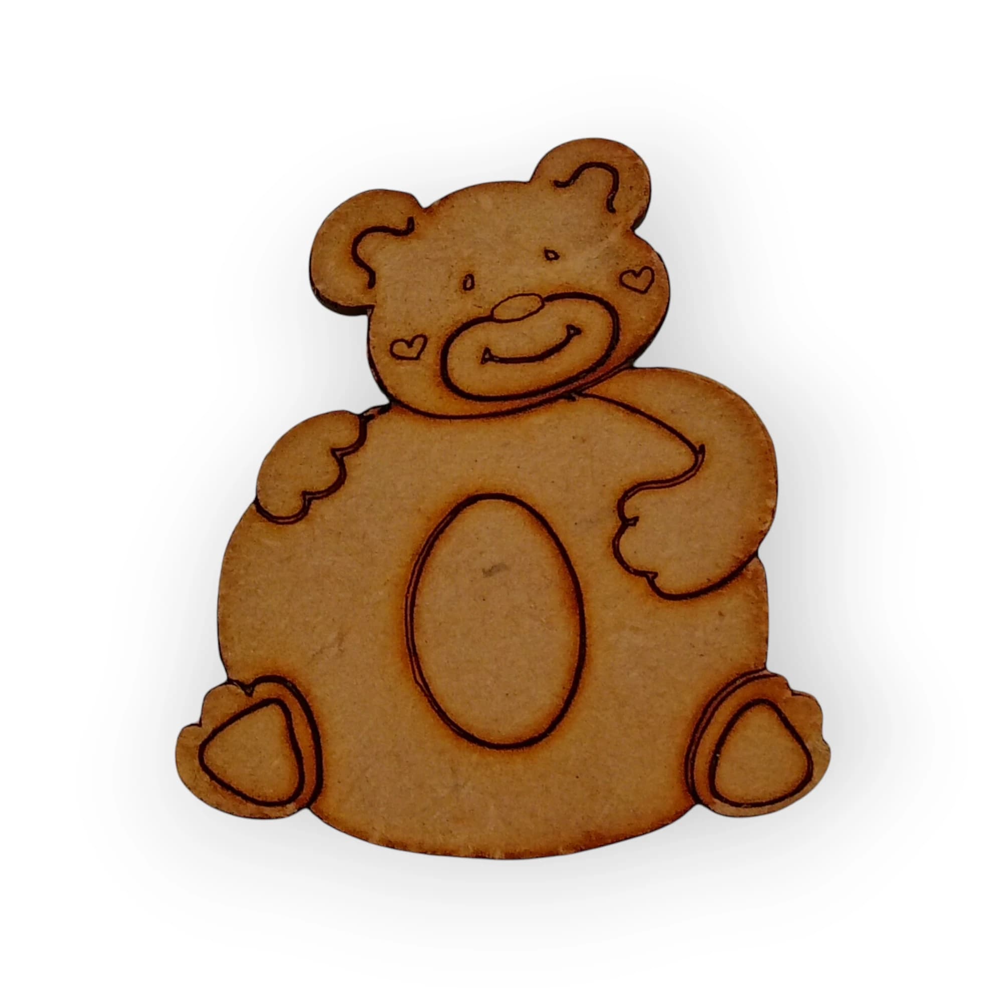 Wood Teddy Letter O