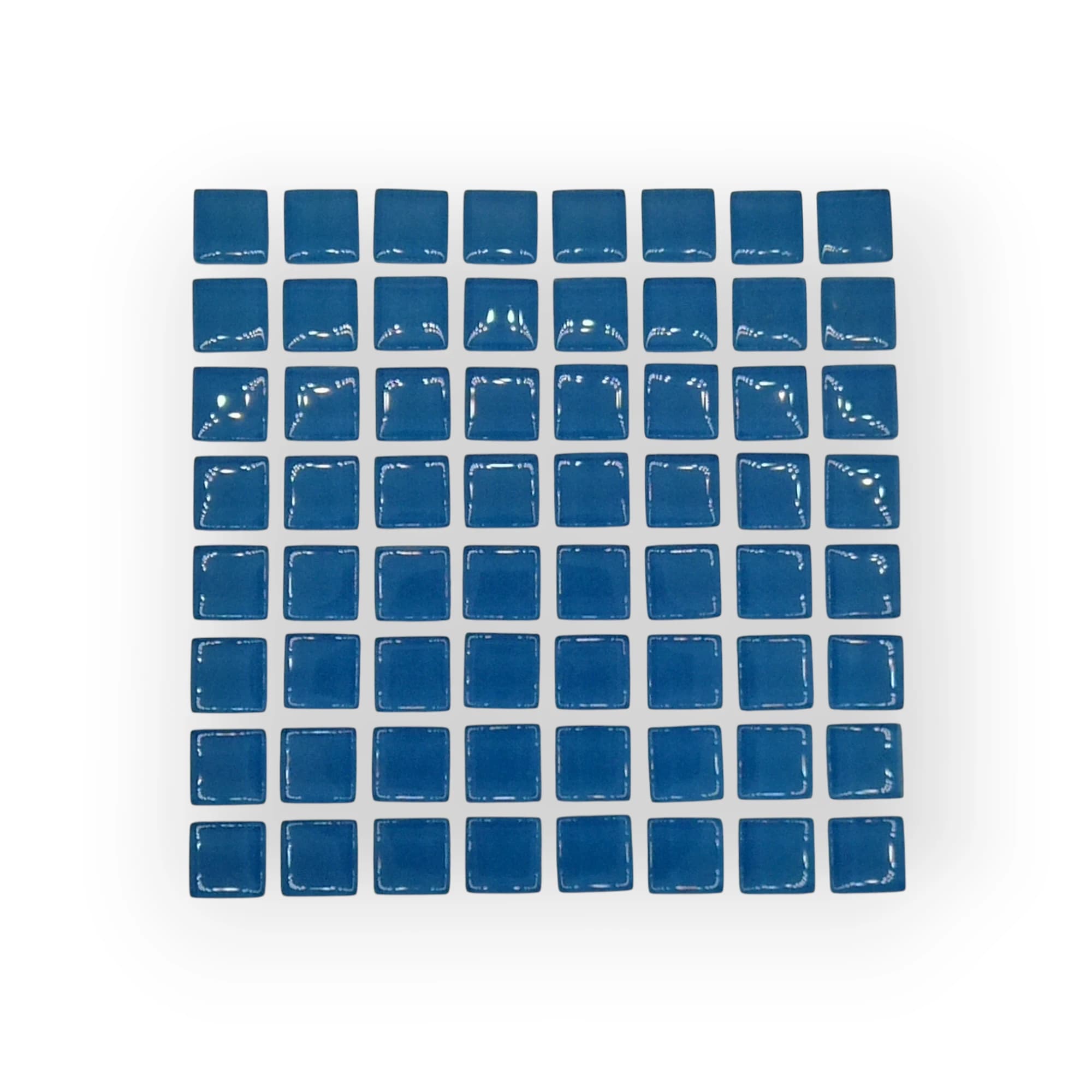 10x10 Sheet of Small Light Blue mosaic tiles
