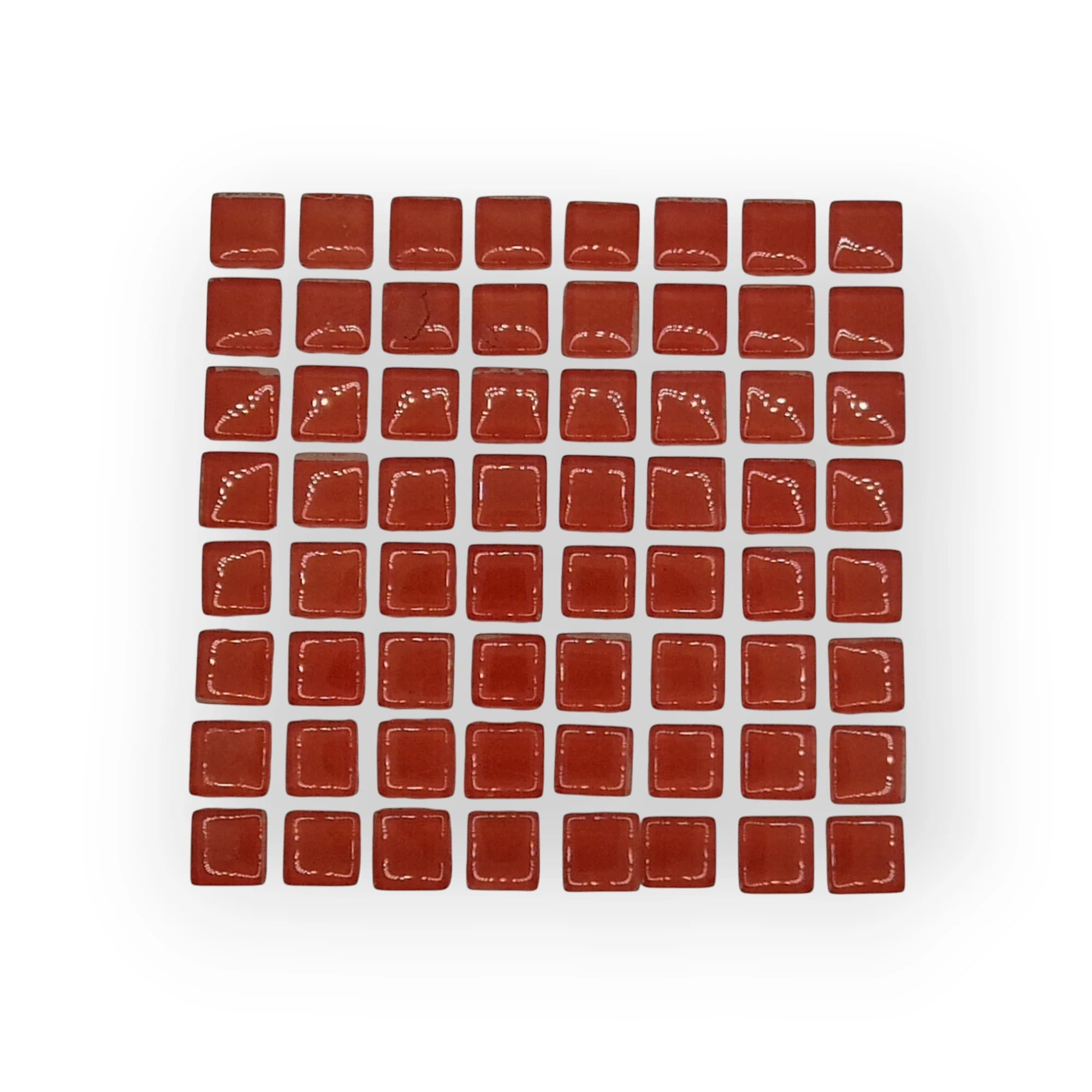 10x10 Sheet of Small Peach mosaic tiles