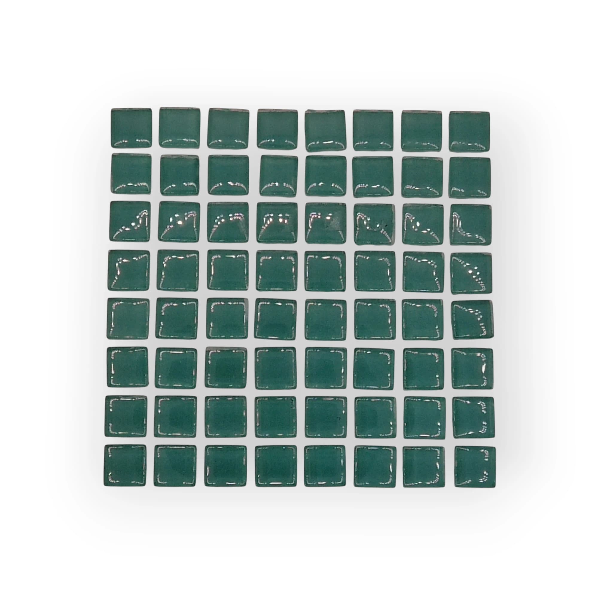 10x10 Sheet of Small Turquoise mosaic tiles
